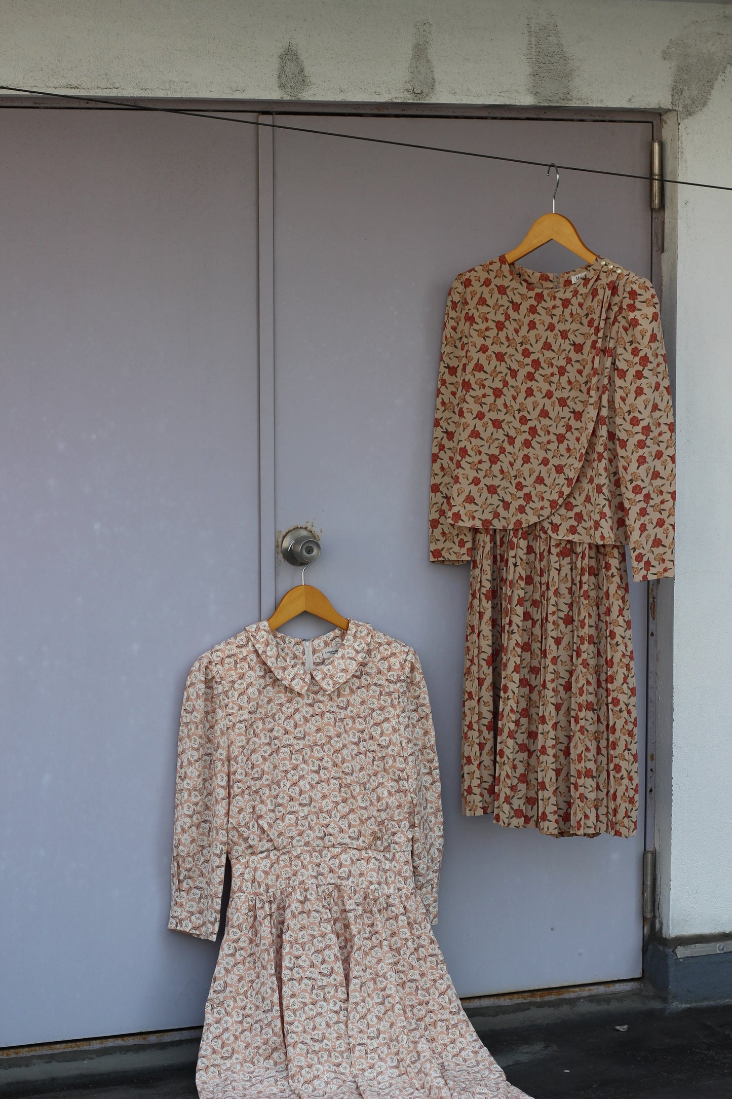 Vintage Design Flower Long Sleeve One-Piece x10点