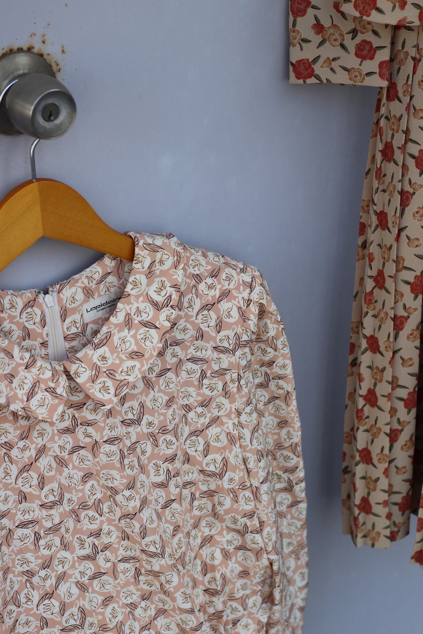 Vintage Design Flower Long Sleeve One-Piece x10点
