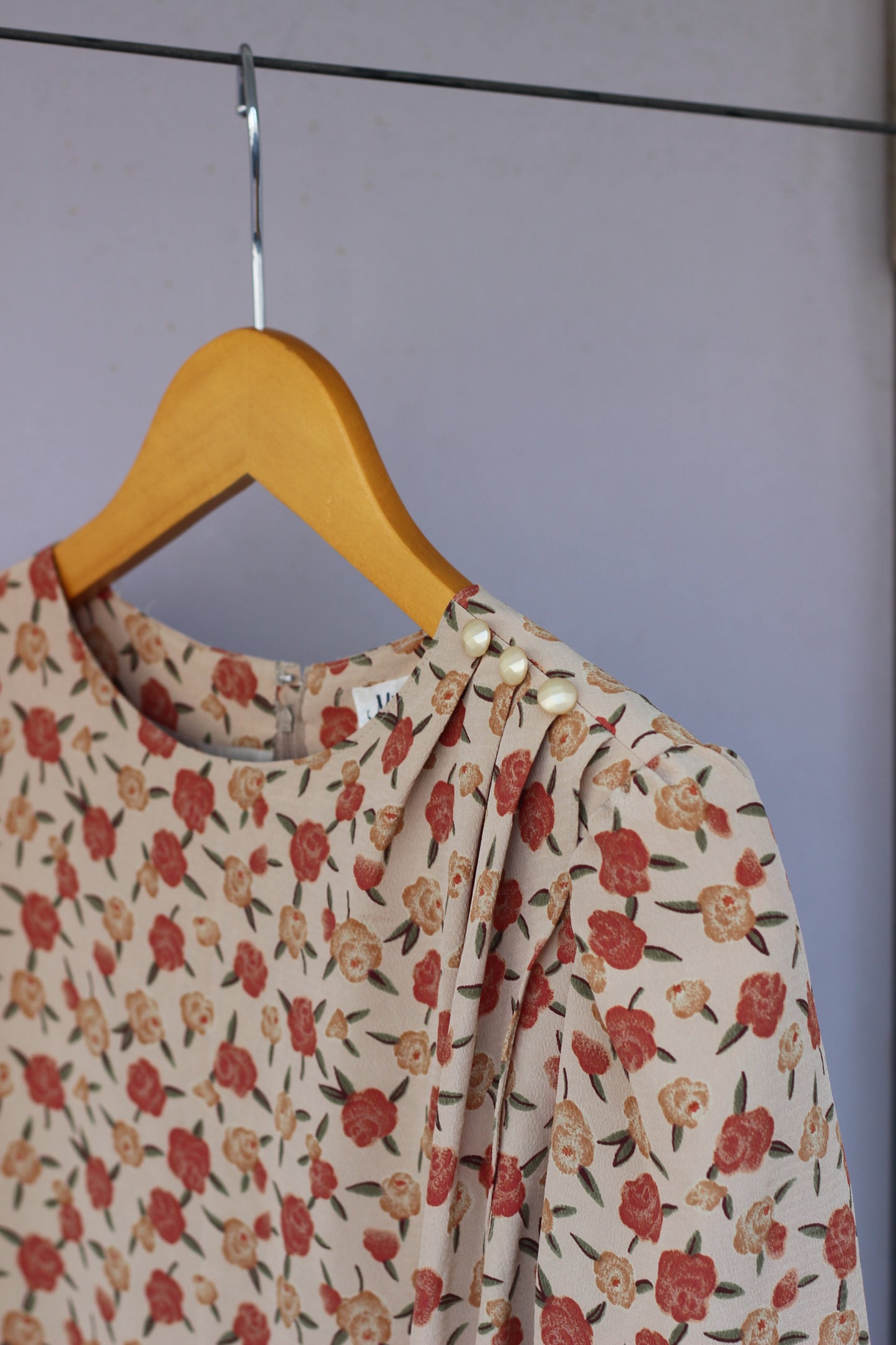 Vintage Design Flower Long Sleeve One-Piece x10点