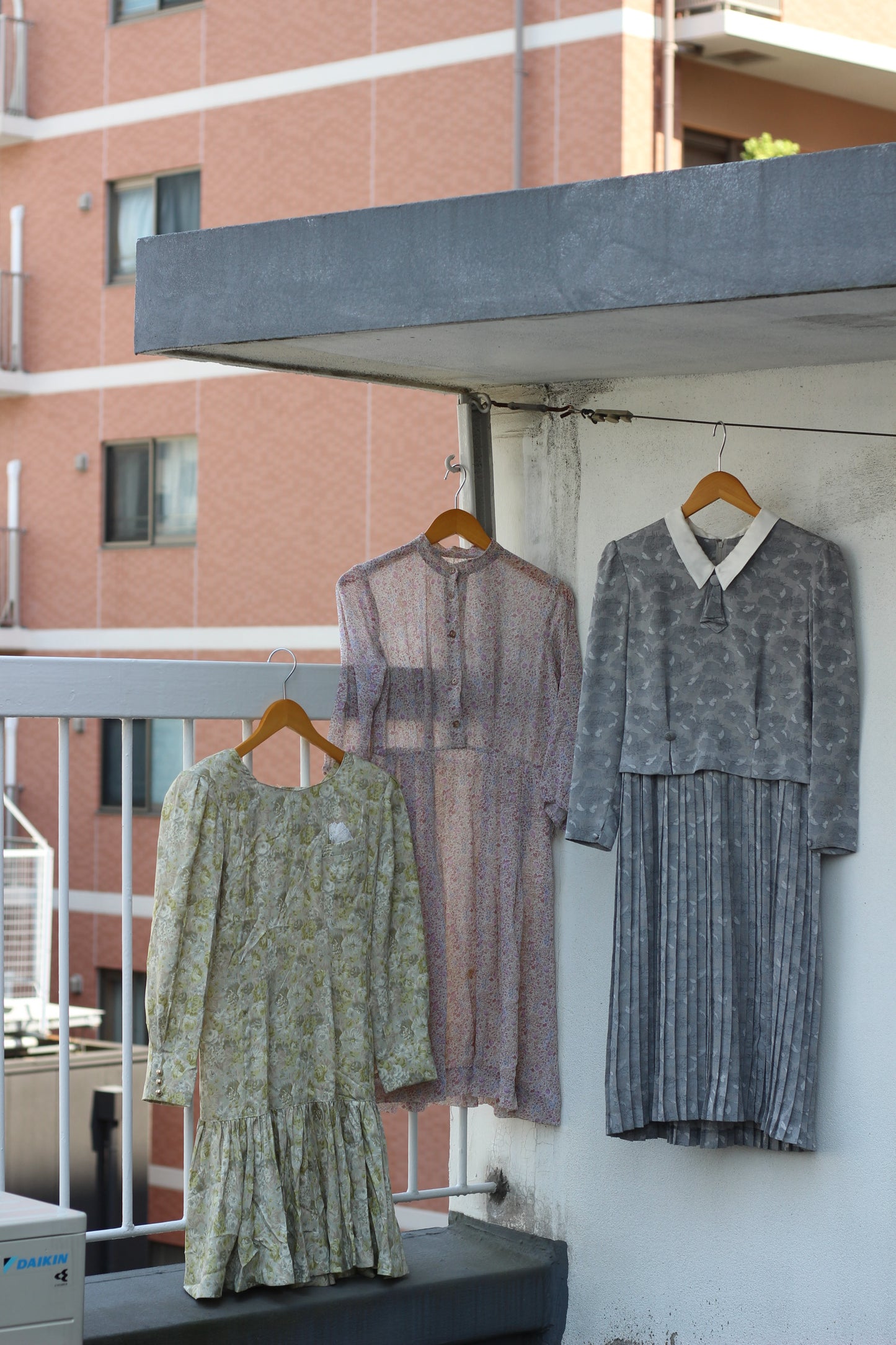 Vintage Design Flower Long Sleeve One-Piece x10点