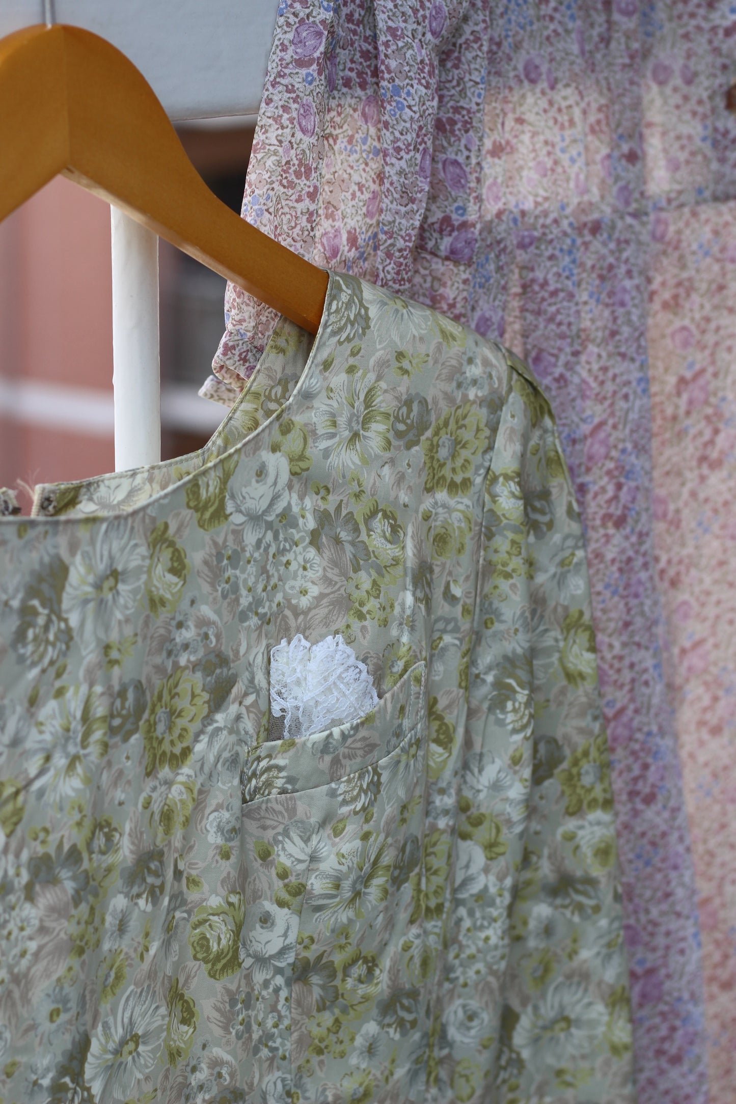 Vintage Design Flower Long Sleeve One-Piece x10点