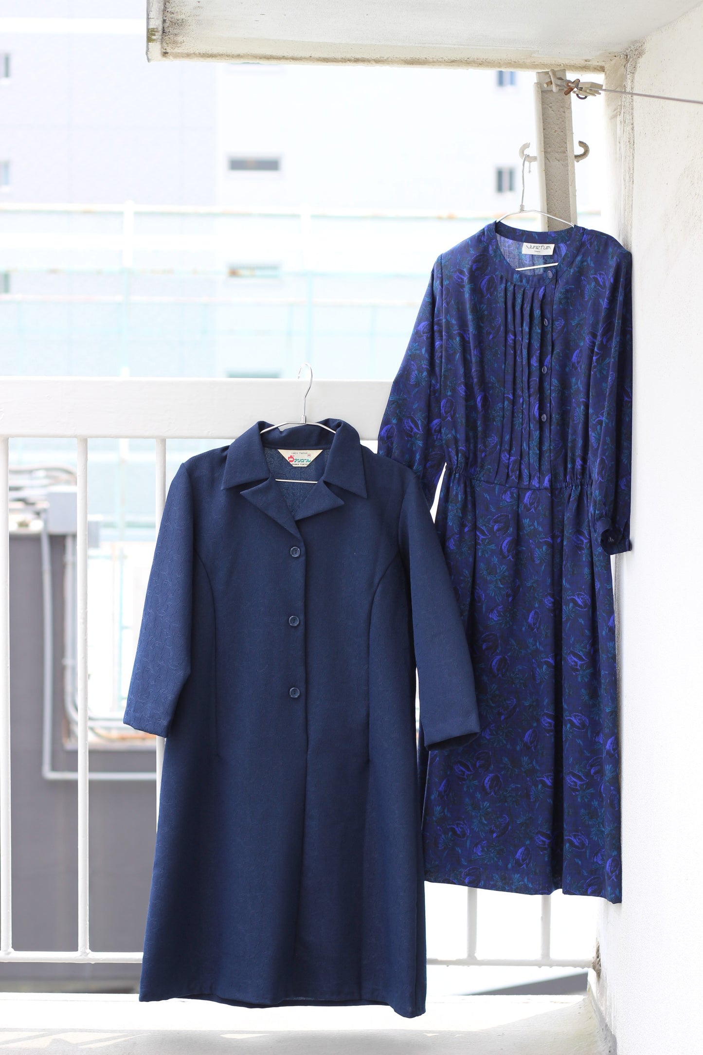 Vintage Navy Design Long Sleeve One-Piece x9点