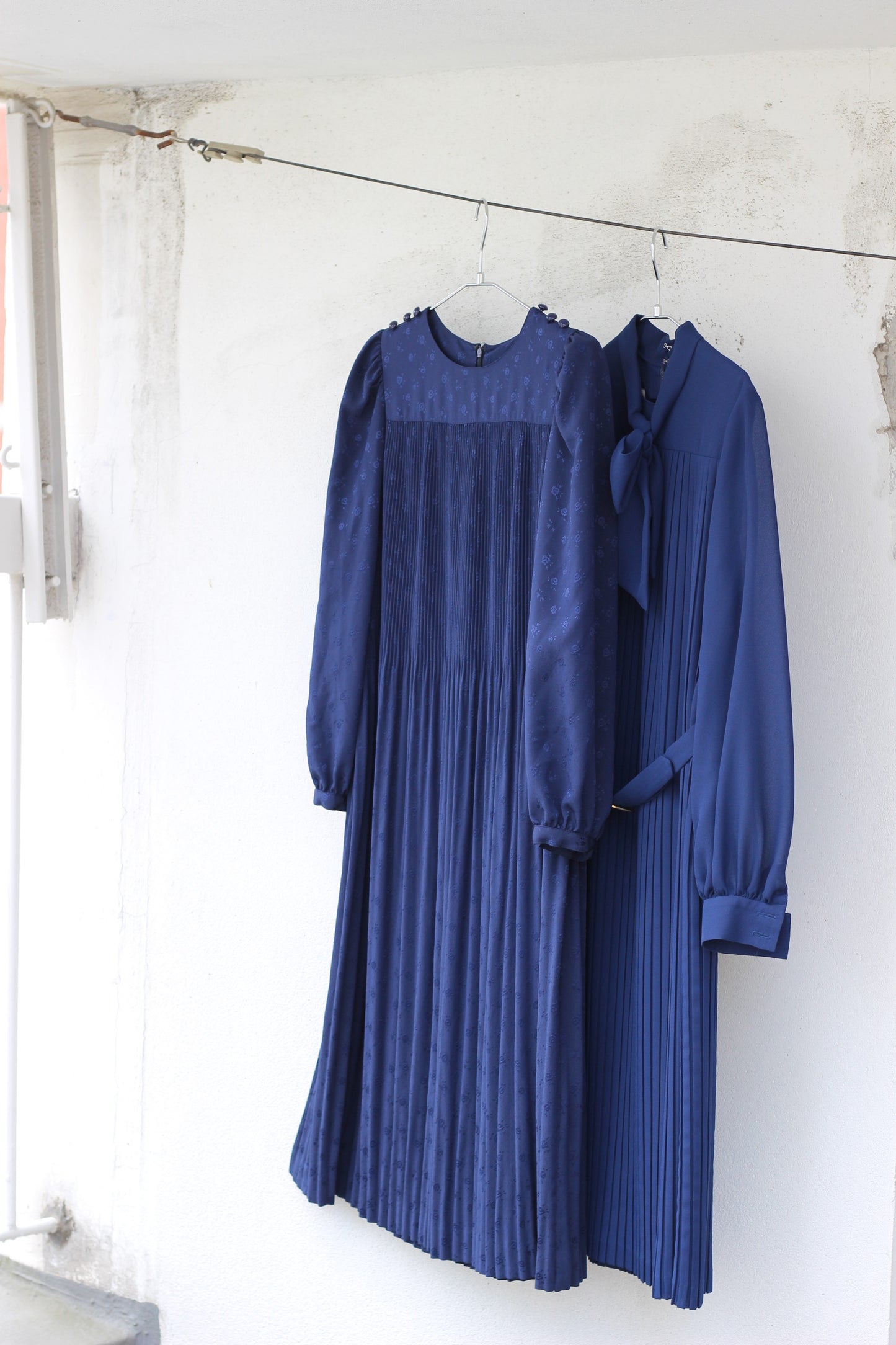 Vintage Navy Design Long Sleeve One-Piece x9点