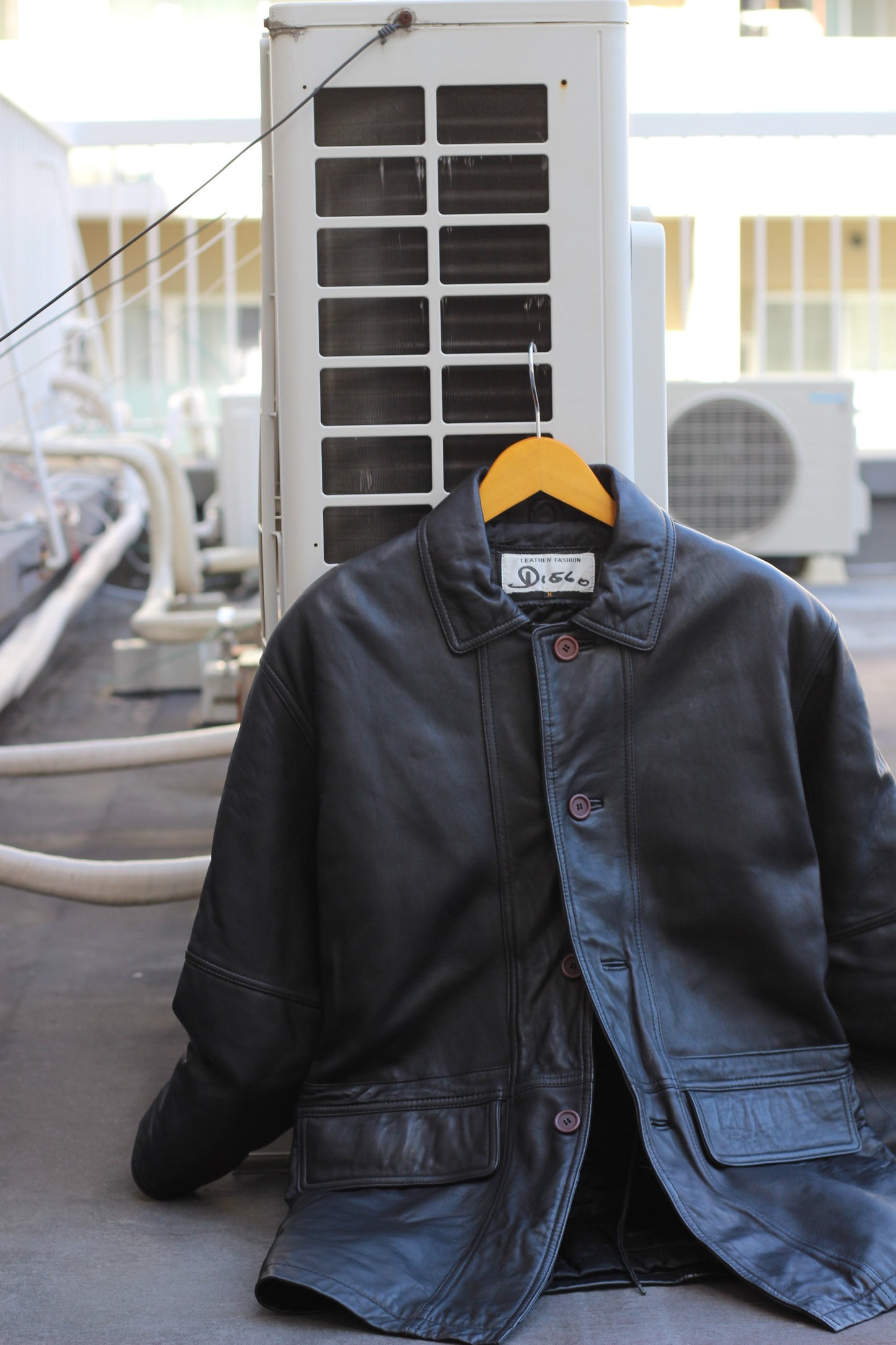 Men's Vintage Leather Coats x2点