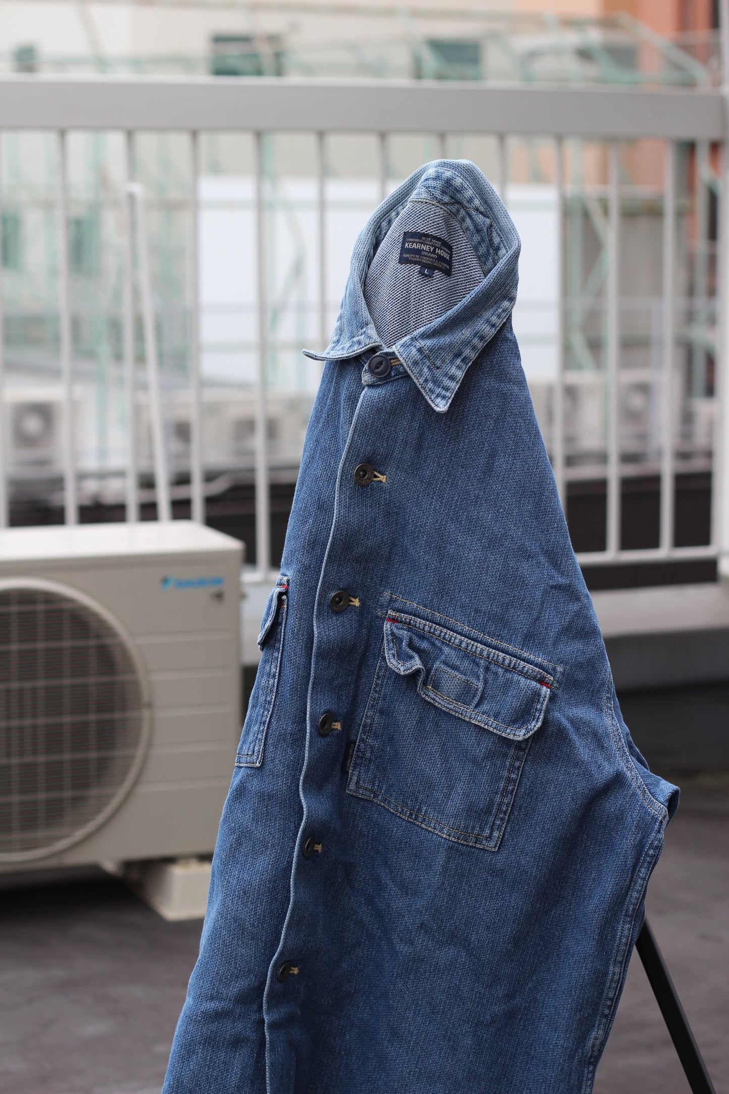 Men's Long-Sleeved Denim Shirt x4点