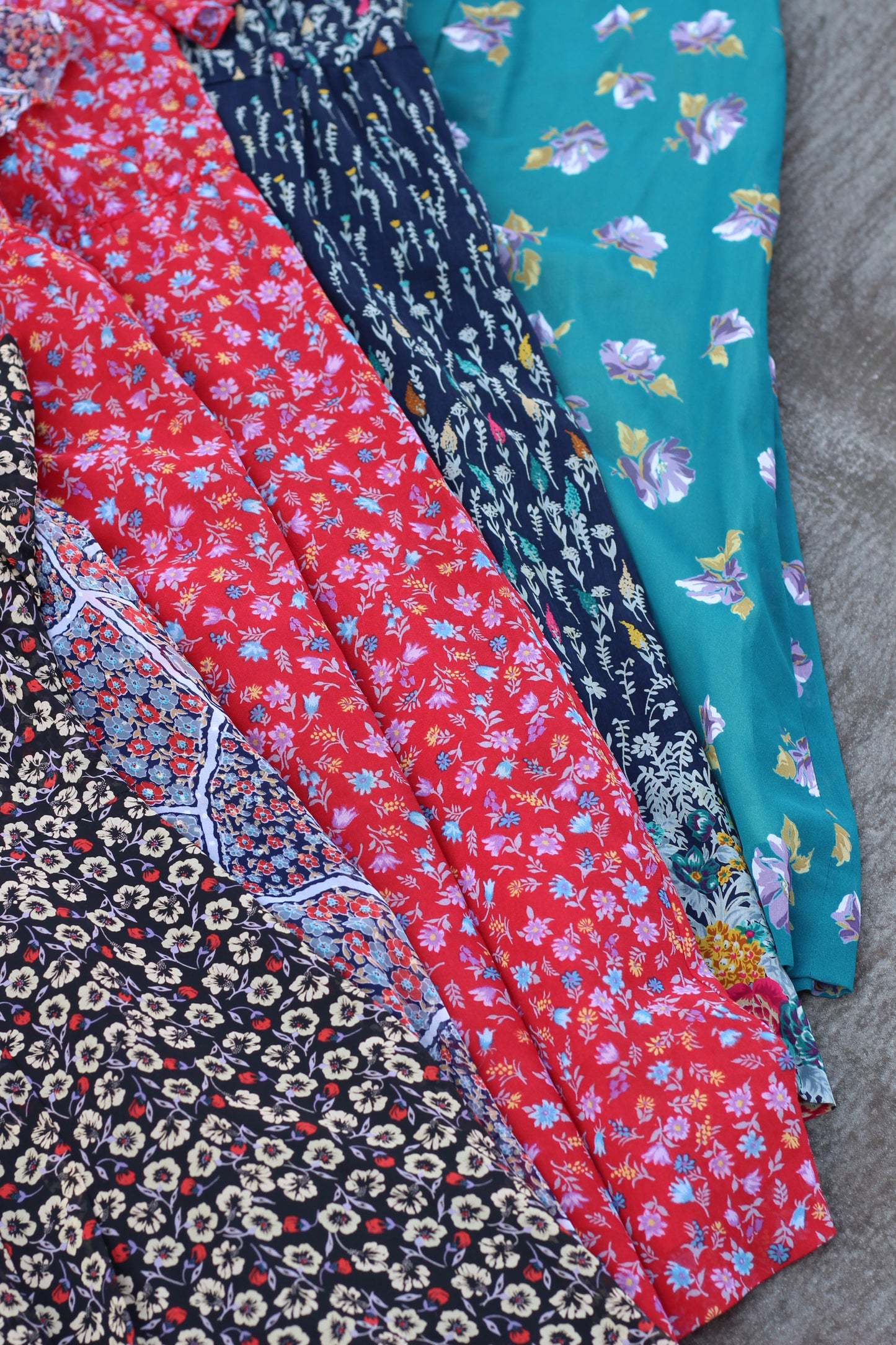 Vintage Design Flowerer Short Sleeve One-Piece x10点