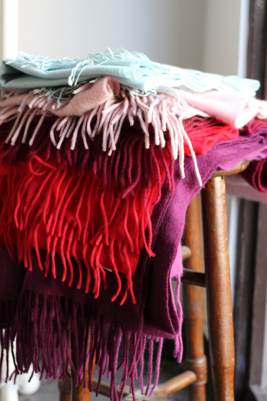 100% Cashmere Color Muffler x7点