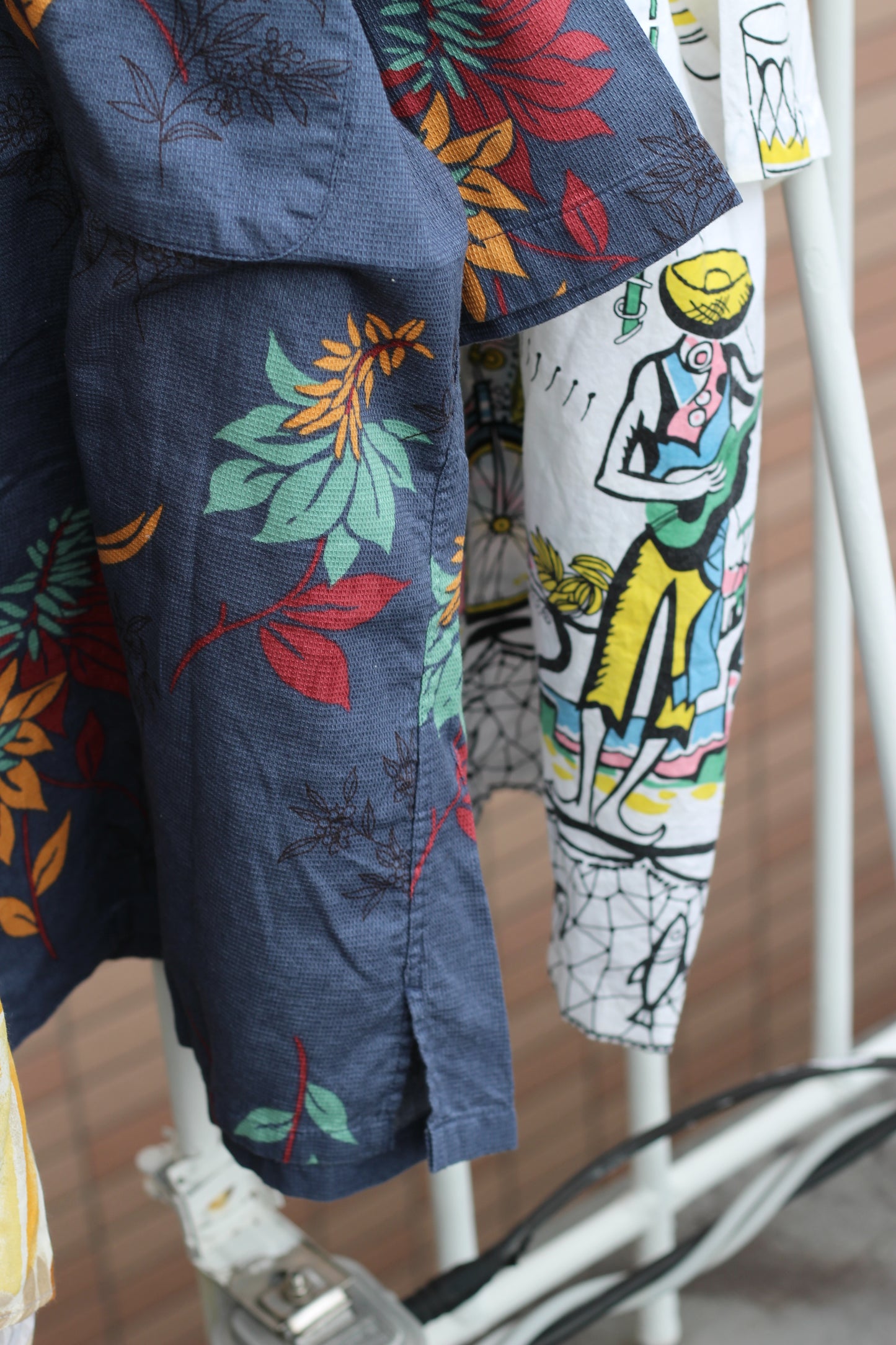 90's Men's Vintage Open Collar Short Sleeve Shirt x4点