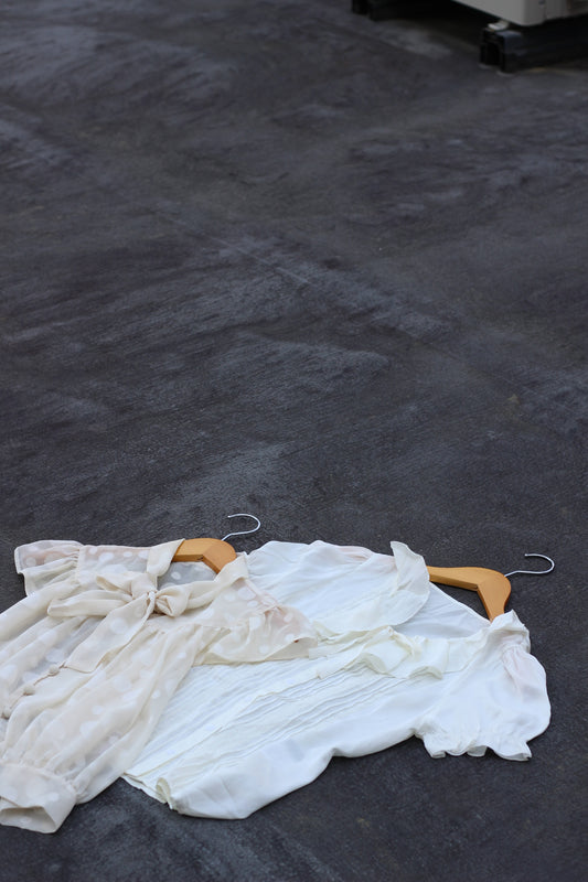 Vintage White Short Sleeve Blouse x10点