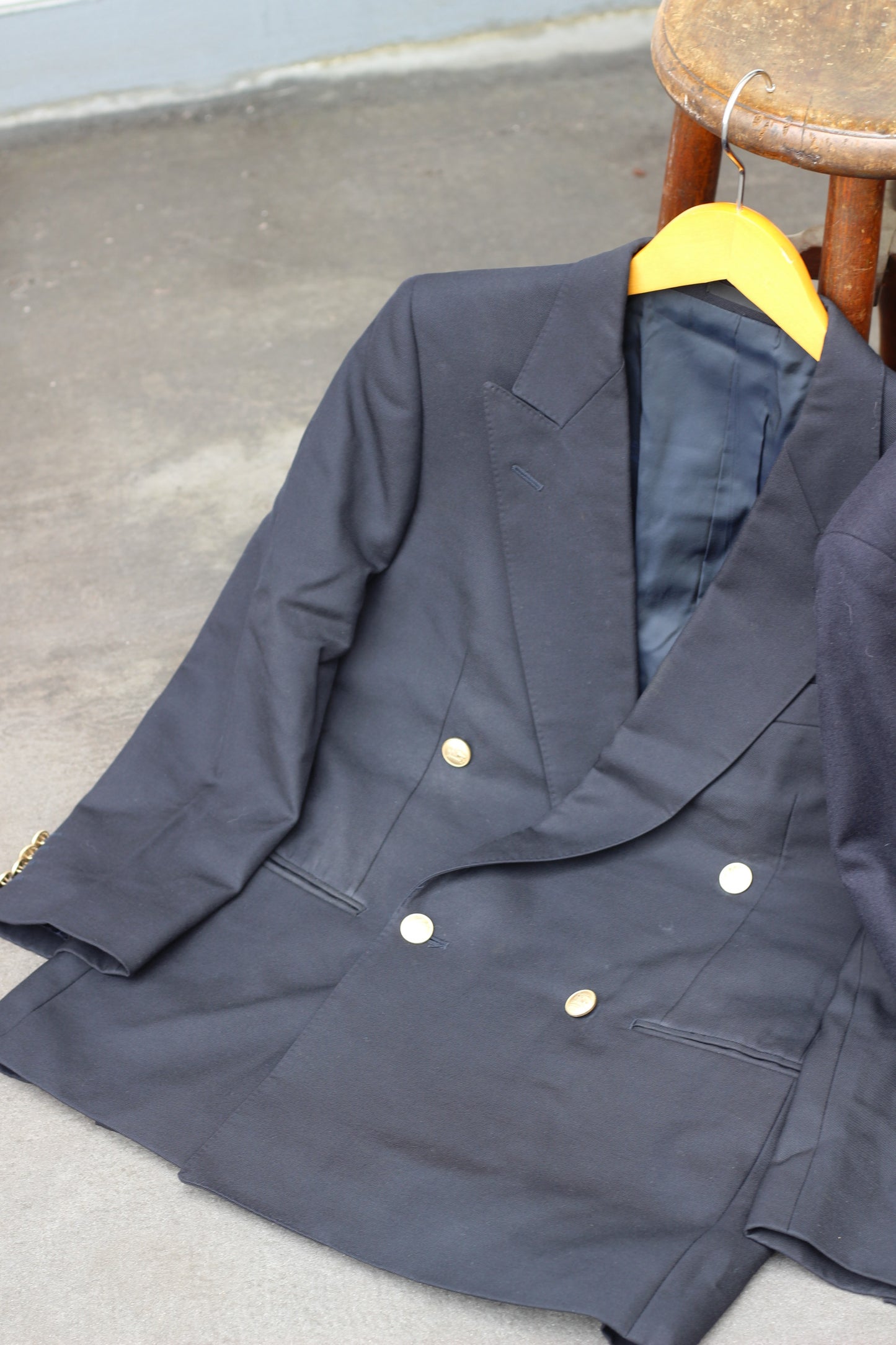 Old Burberry Gold Button Jacket x3点