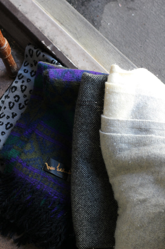 100% Cashmere Design Muffler x4点