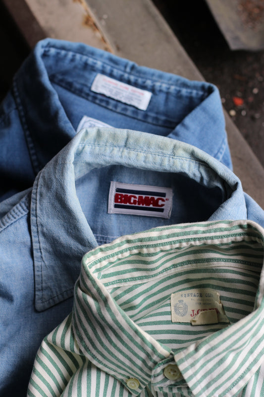 Made In Usa & Usa Brand Long Sleeve Shirt x4点
