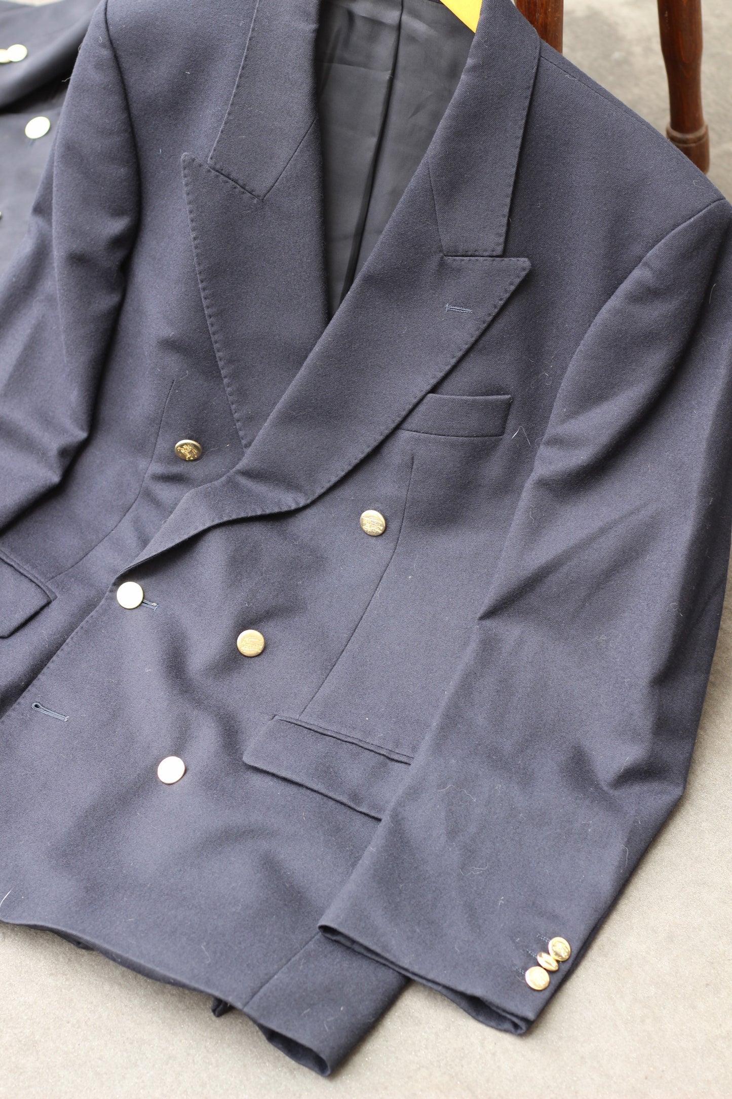 Old Burberry Gold Button Jacket x3点