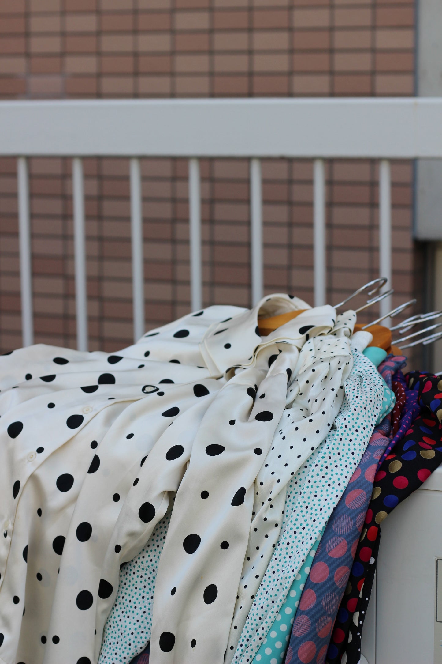 Vintage Dot Long Sleeve Blouse x10点