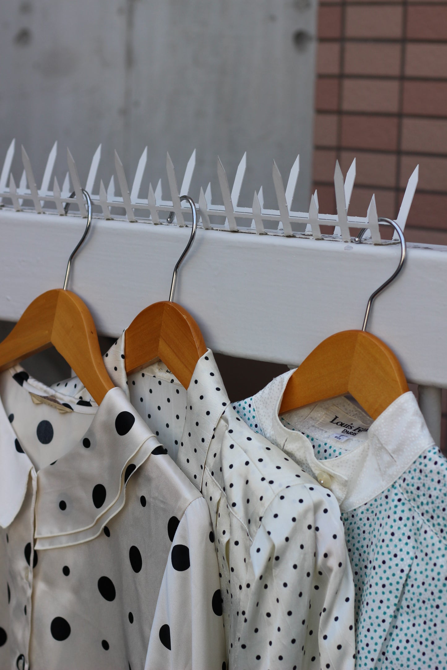 Vintage Dot Long Sleeve Blouse x10点