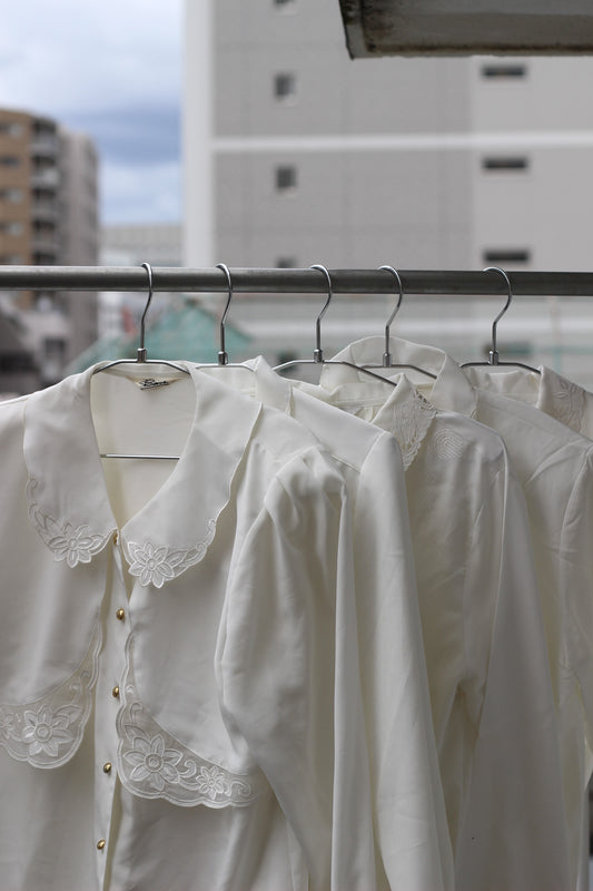 Vintage White Lace Collar Blouse x10点