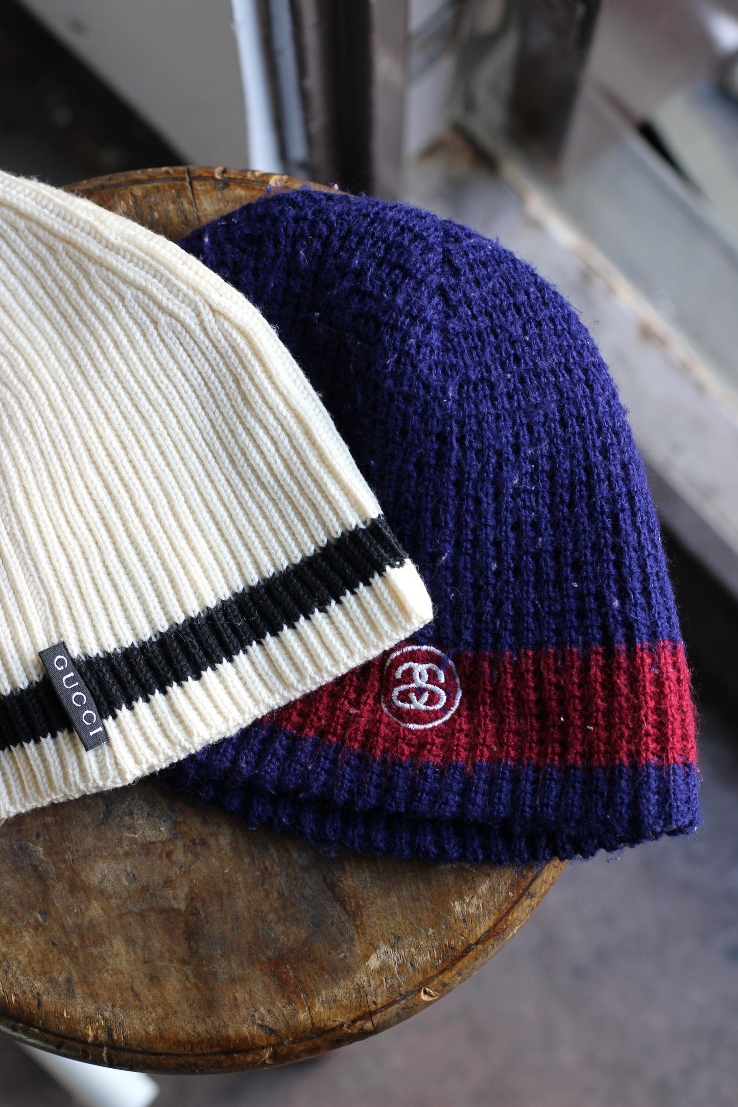 Gucci & Old Stussy Knit Cap x2点
