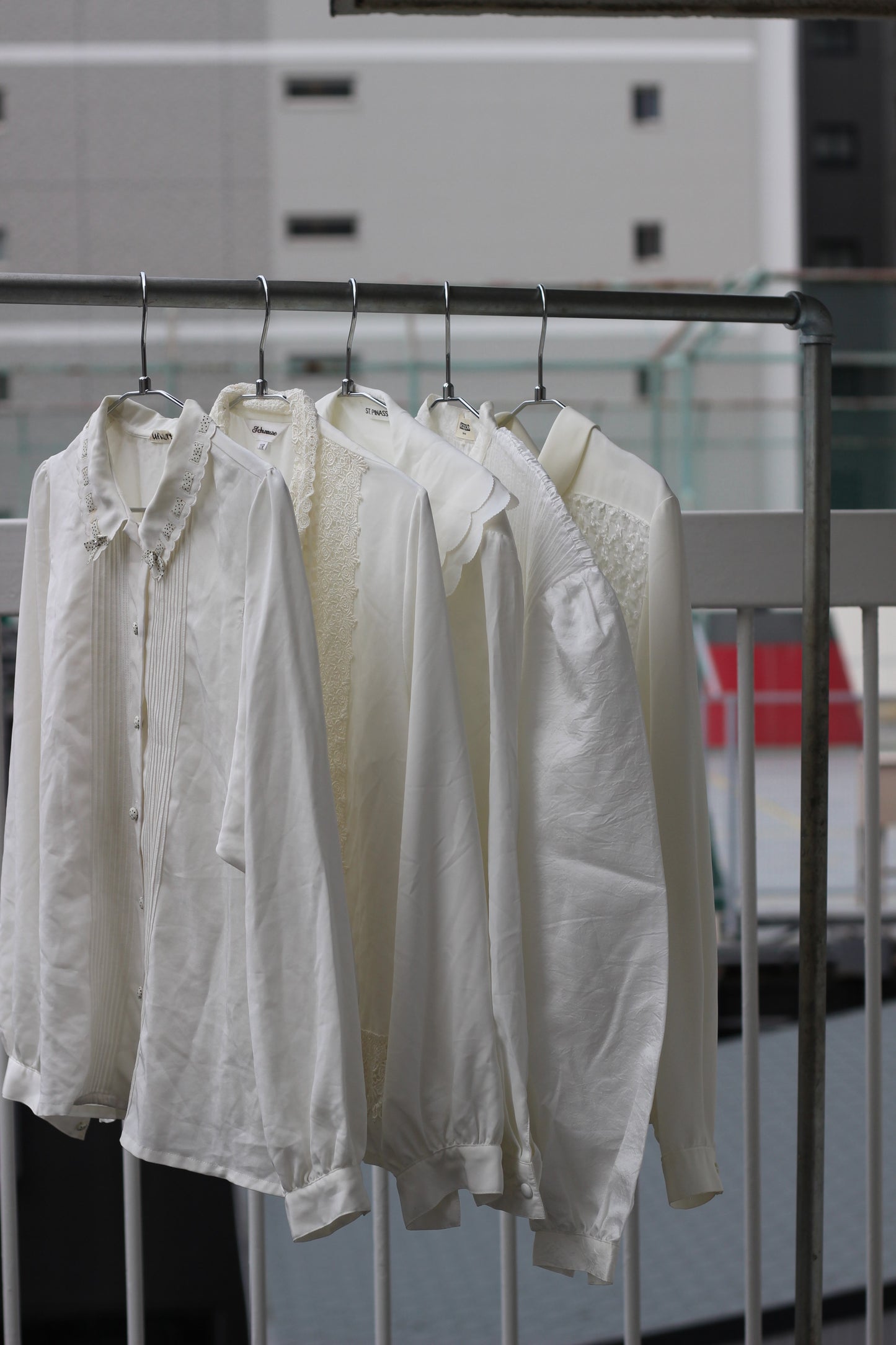 Vintage White Design Long Sleeve Blouse x10点