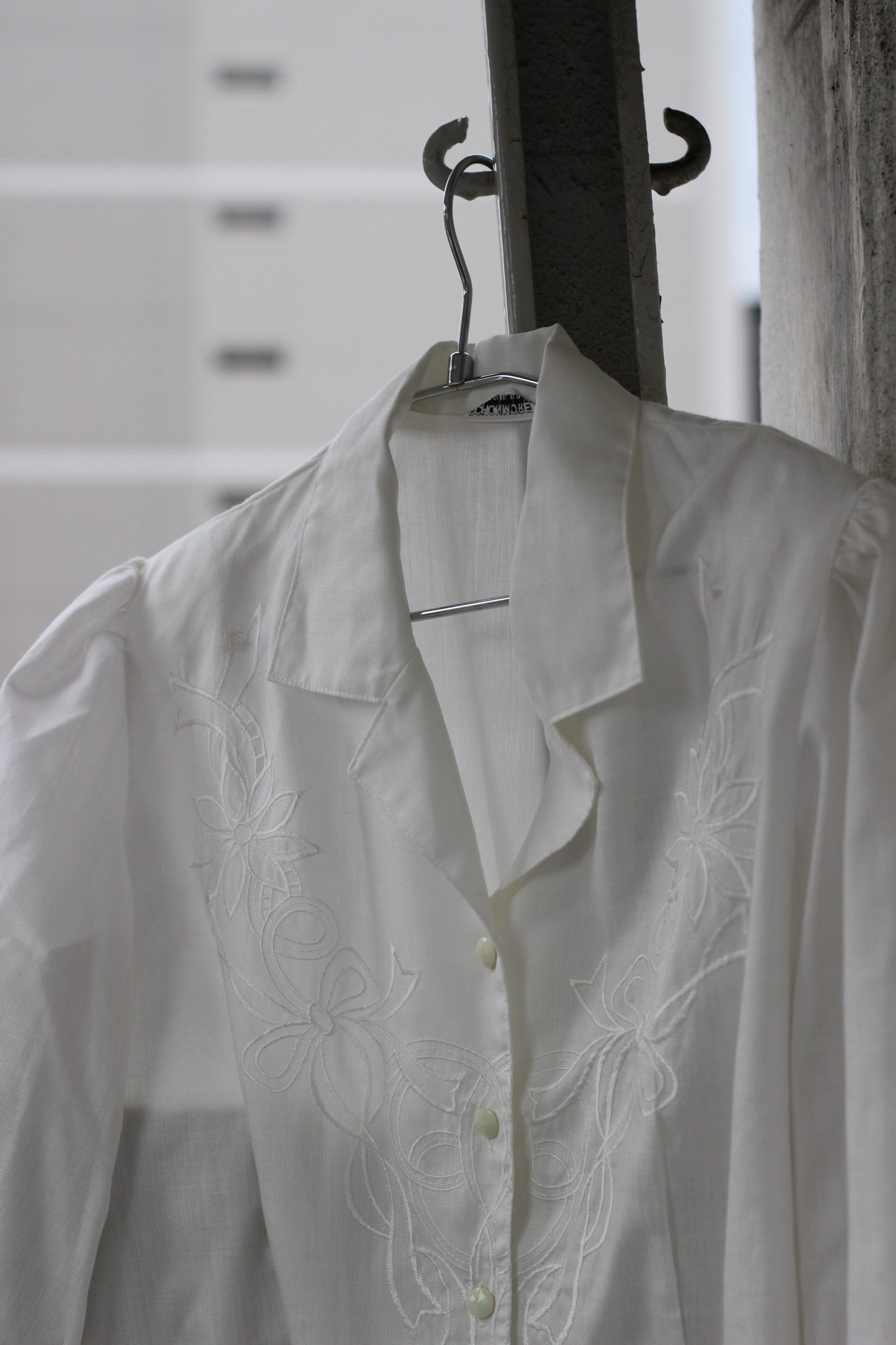 Vintage White Design Long Sleeve Blouse x10点
