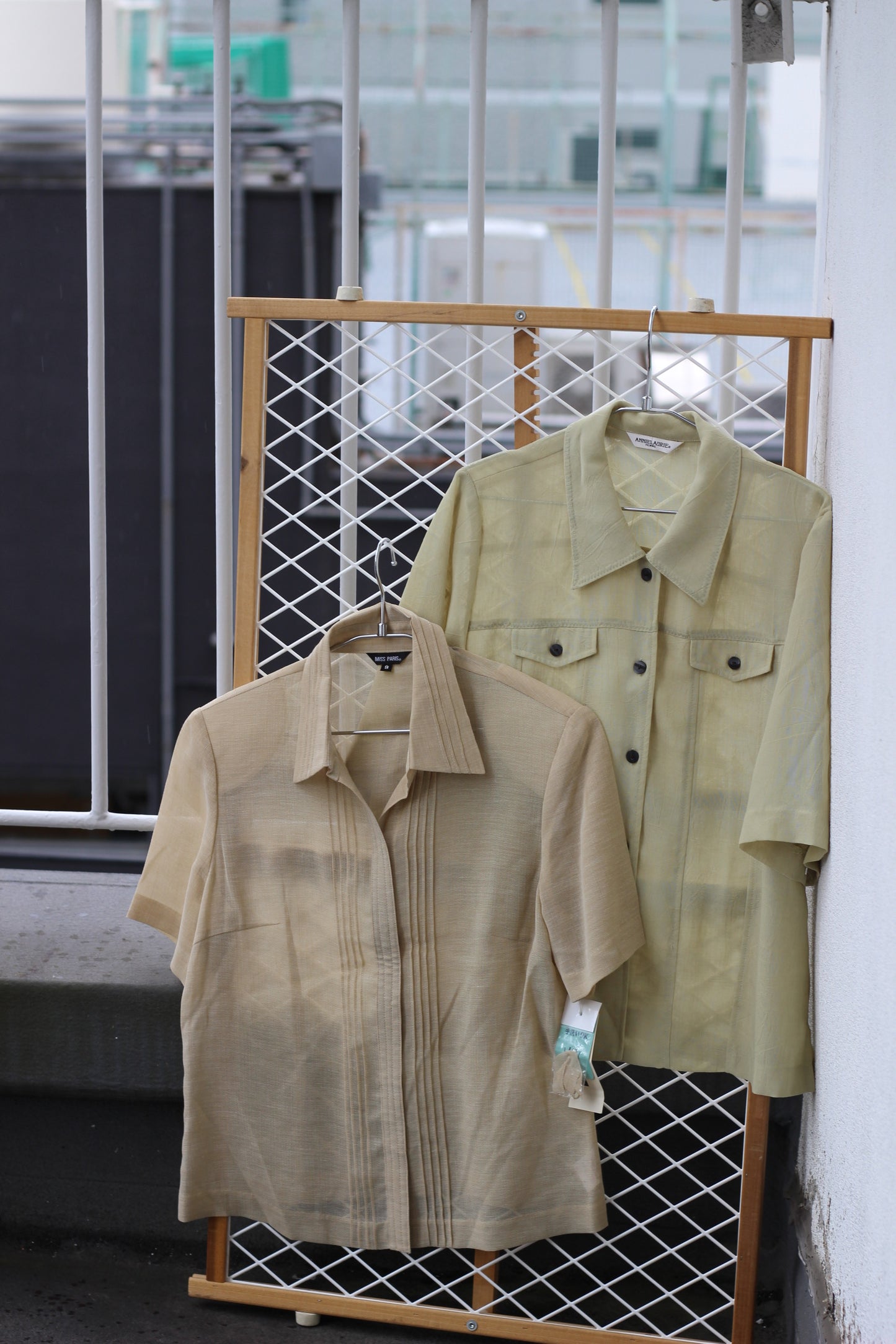 Vintage Beige Color Short Sleeve Blouse x5点