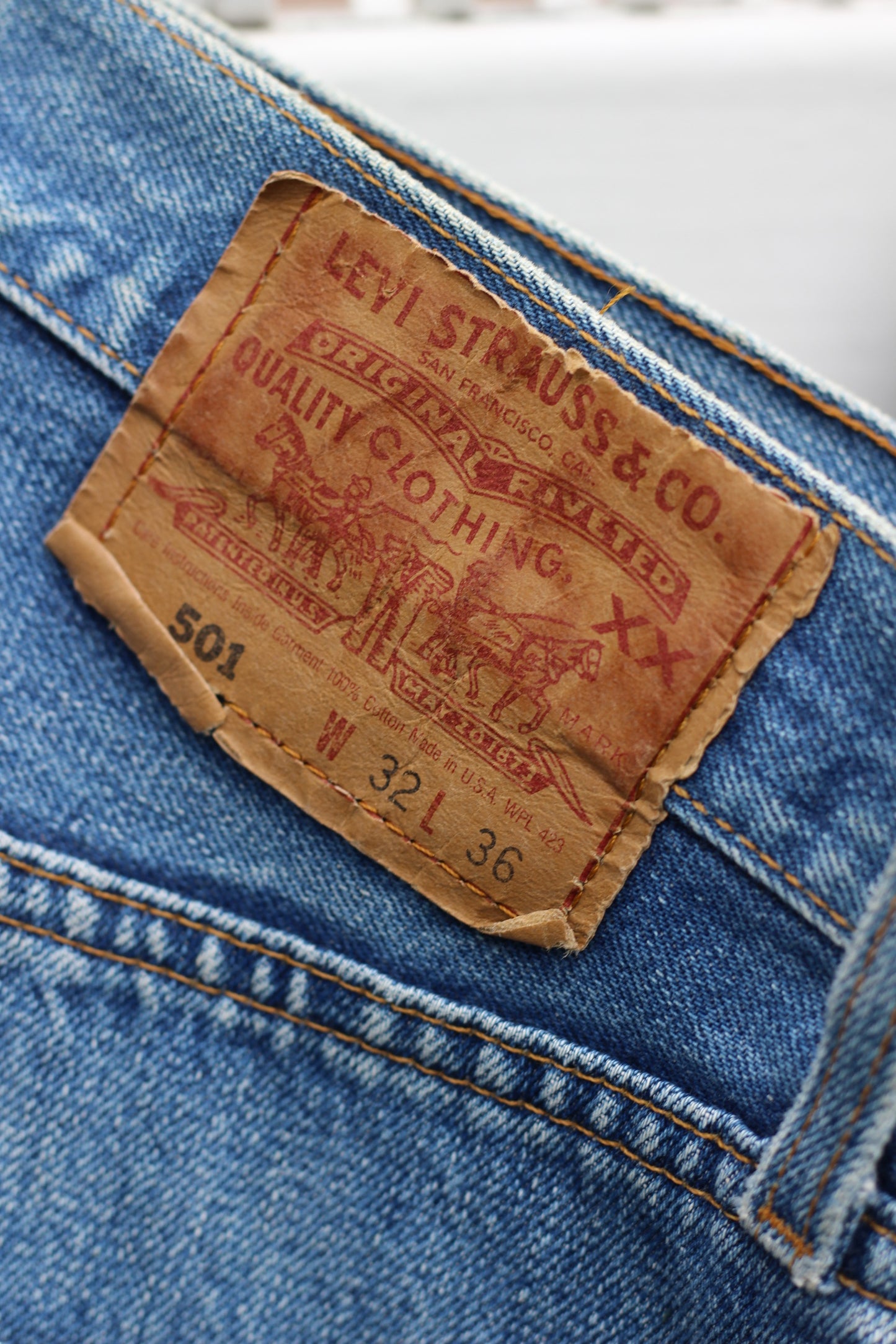 Made in USA Levi's & Lee & high grade denim pants x3点