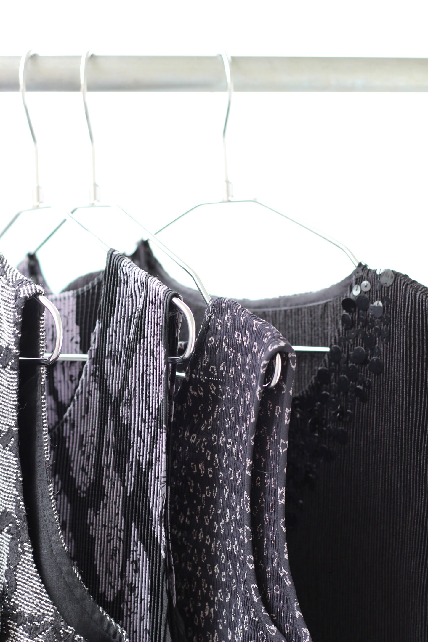 Vintage Black Design No Sleeve One-Piece x6点