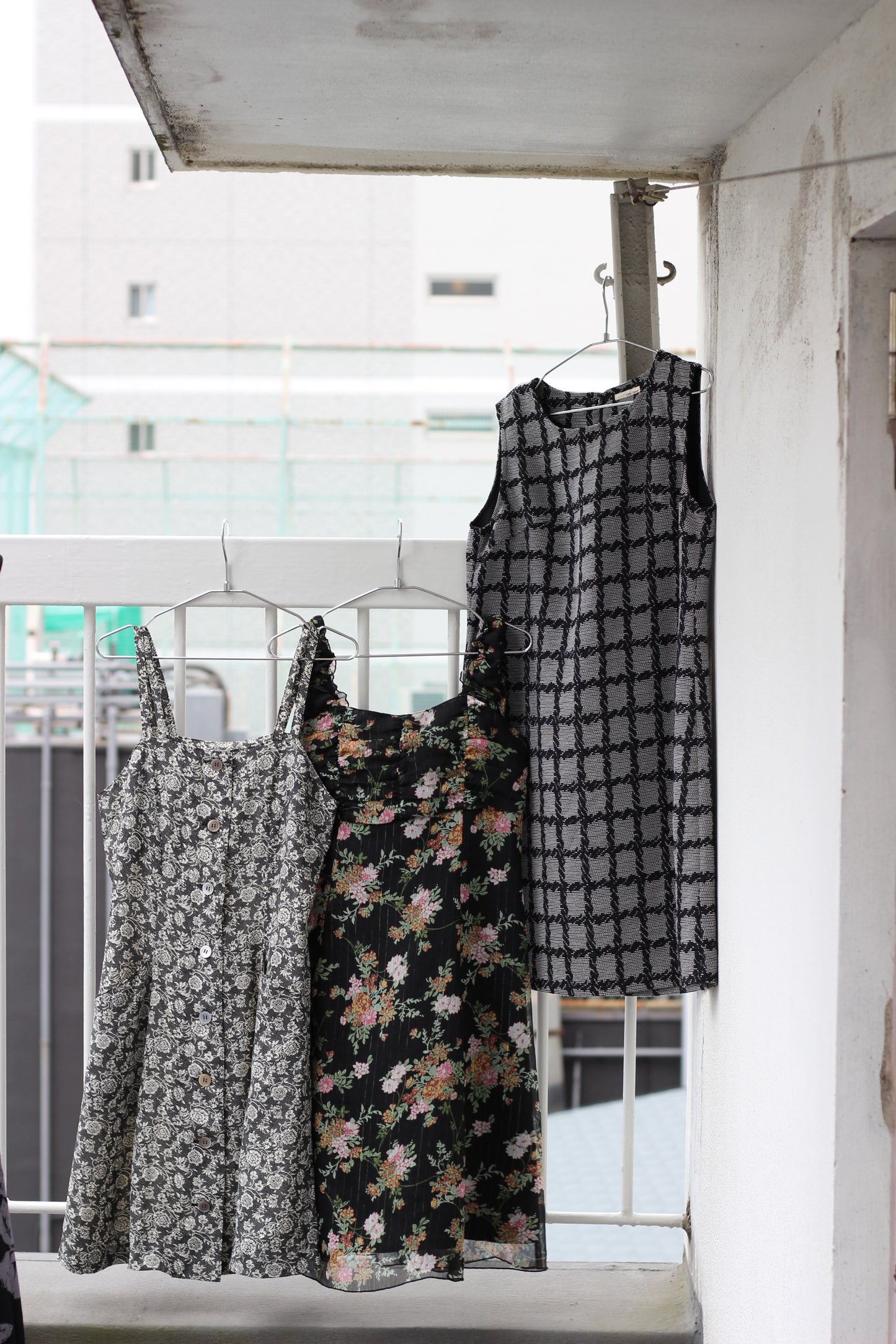 Vintage Black Design No Sleeve One-Piece x6点