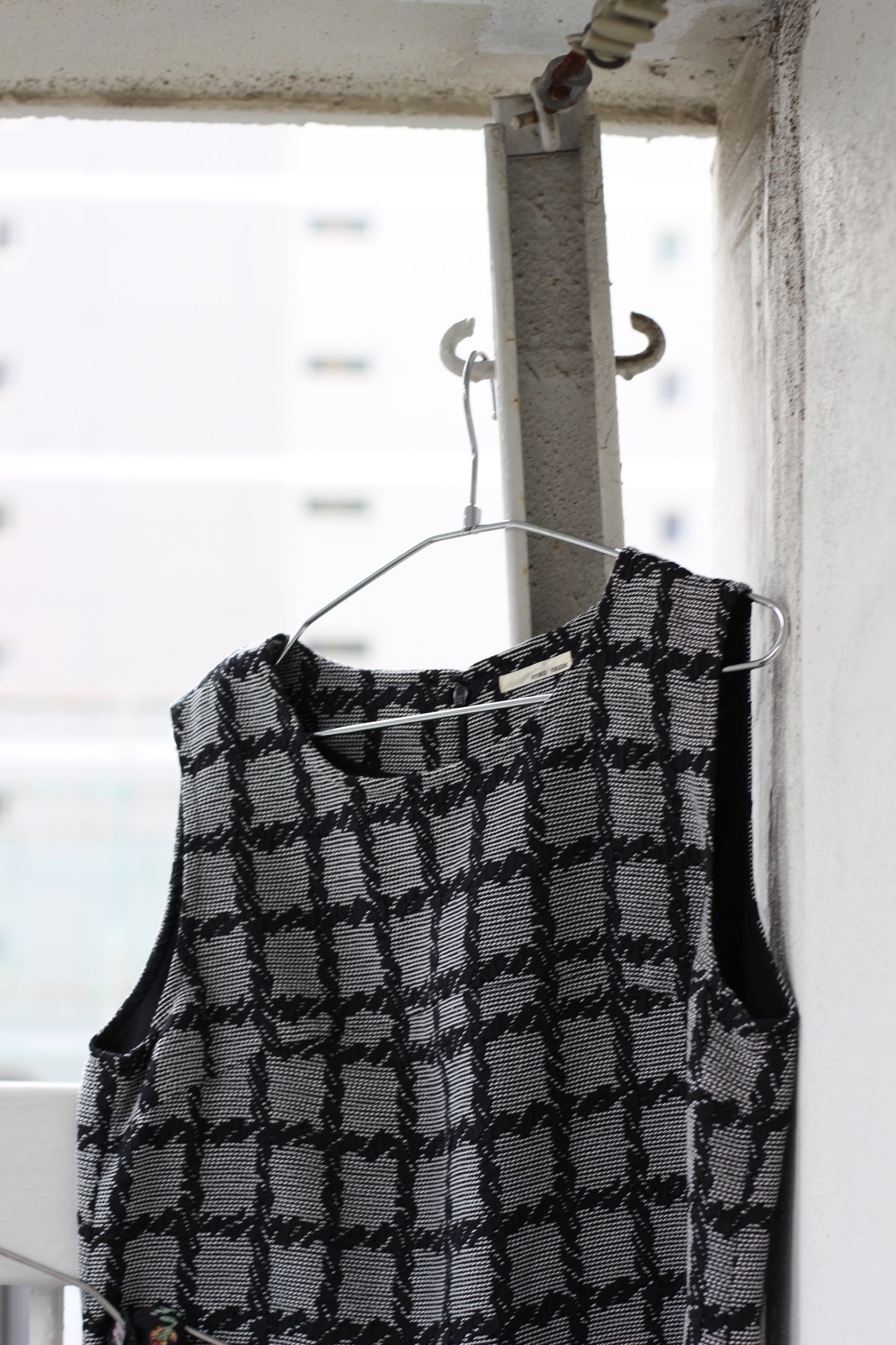 Vintage Black Design No Sleeve One-Piece x6点