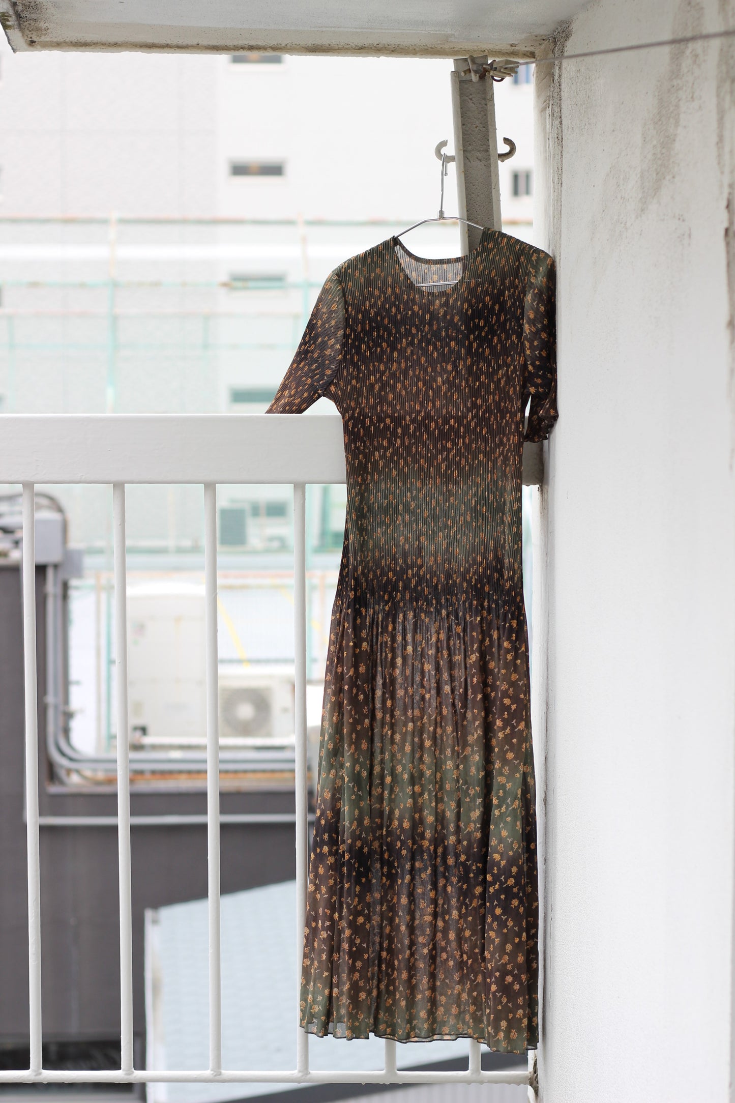 Vintage Green Design No Sleeve One-Piece x6点