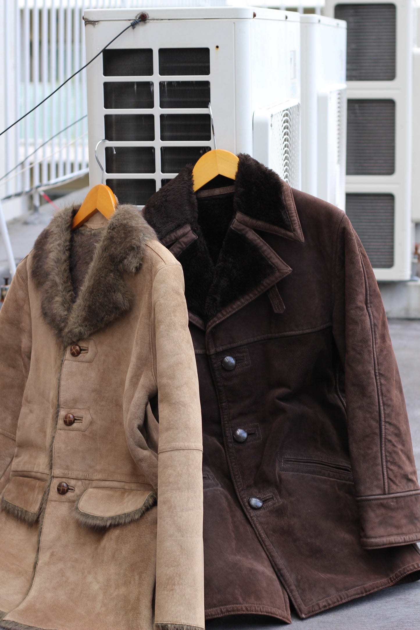 Men's Vintage mouton Coat x3点