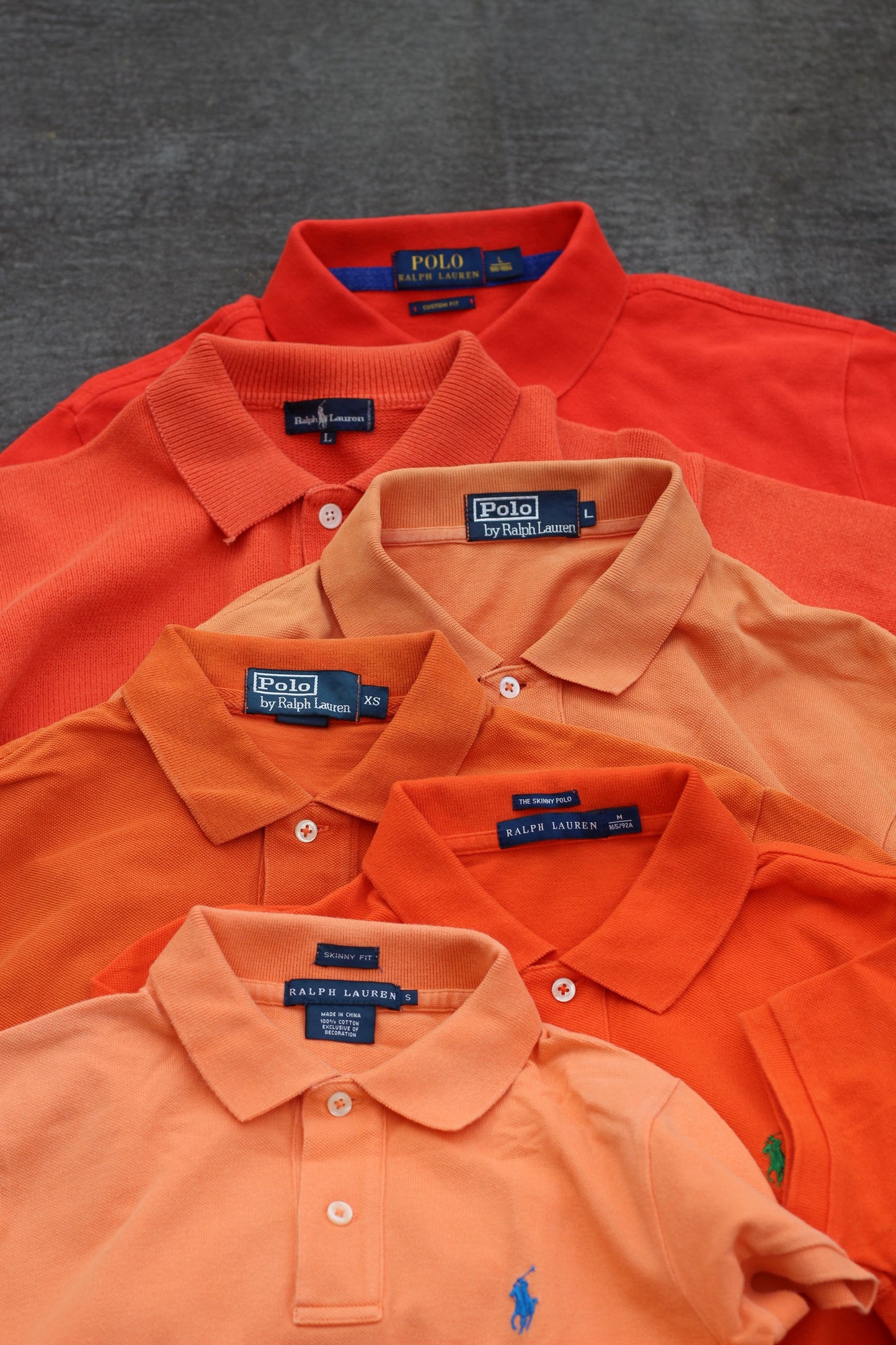 Ralph Lauren Orange Polo Shirt x6点