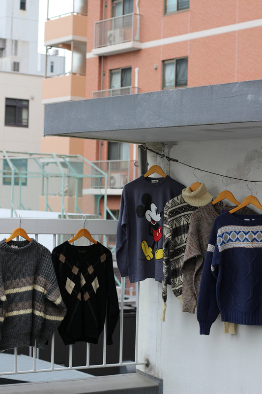 Men's vinatge Design Knit sweater x6点