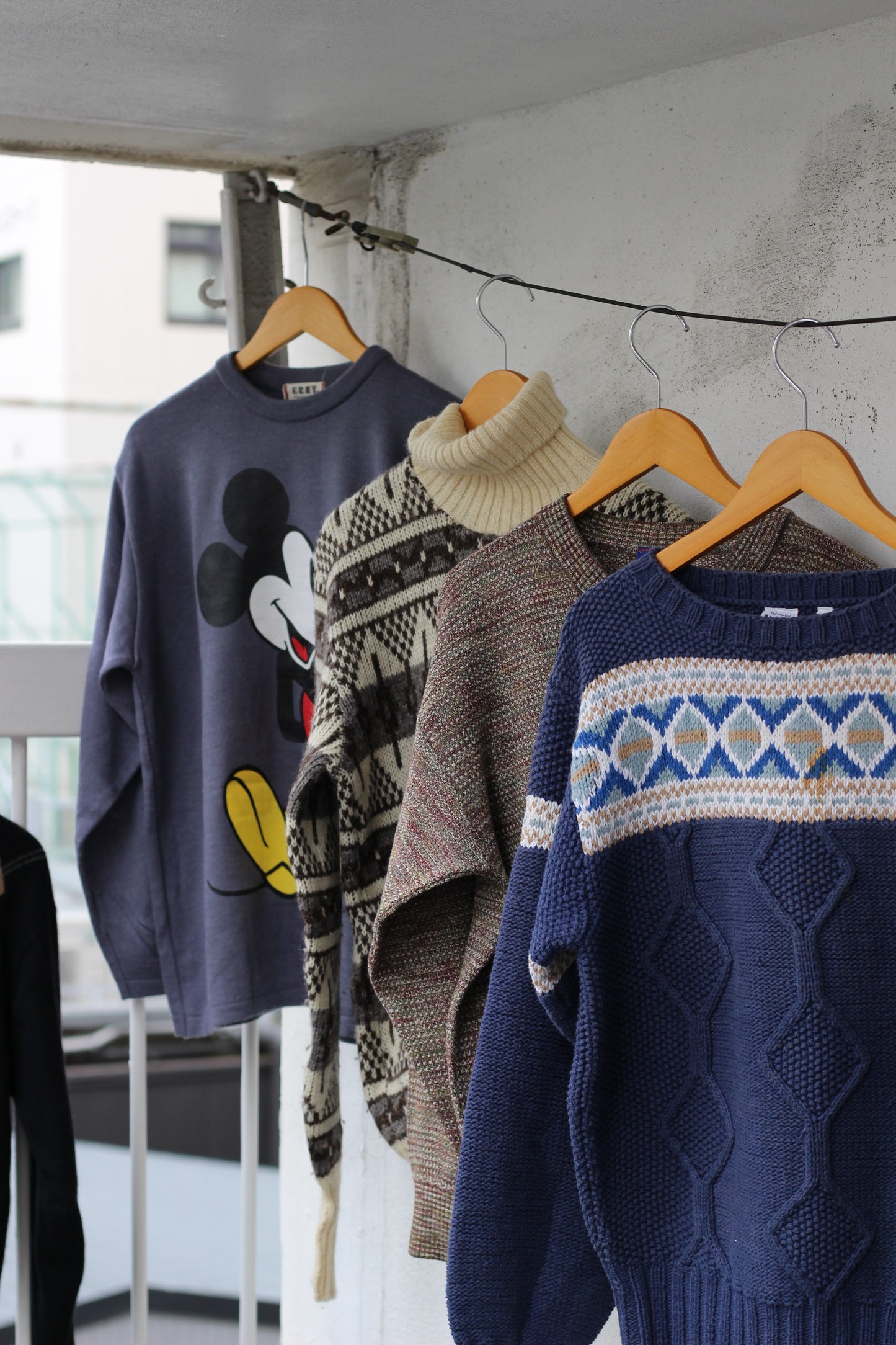 Men's vinatge Design Knit sweater x6点