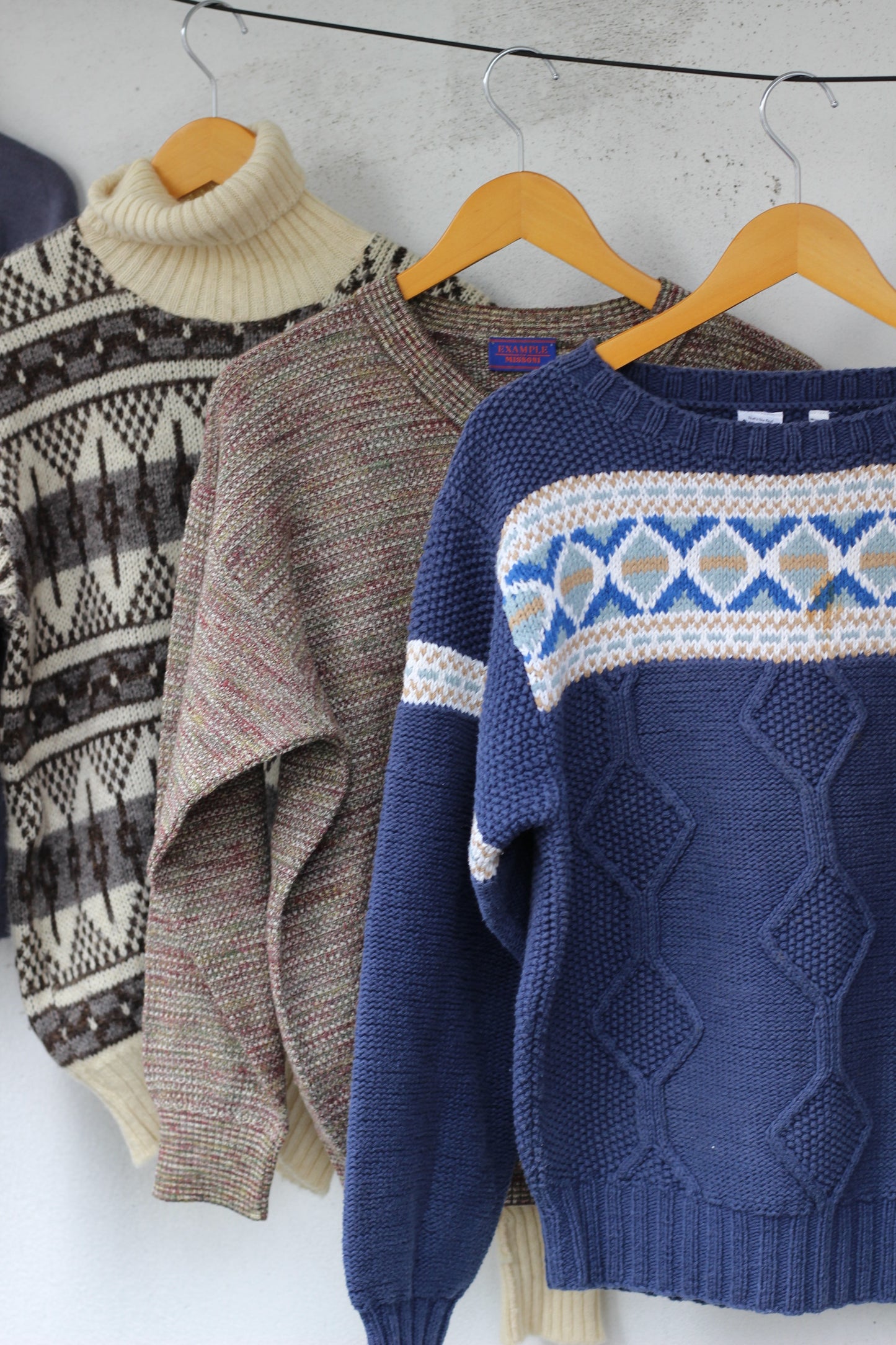 Men's vinatge Design Knit sweater x6点