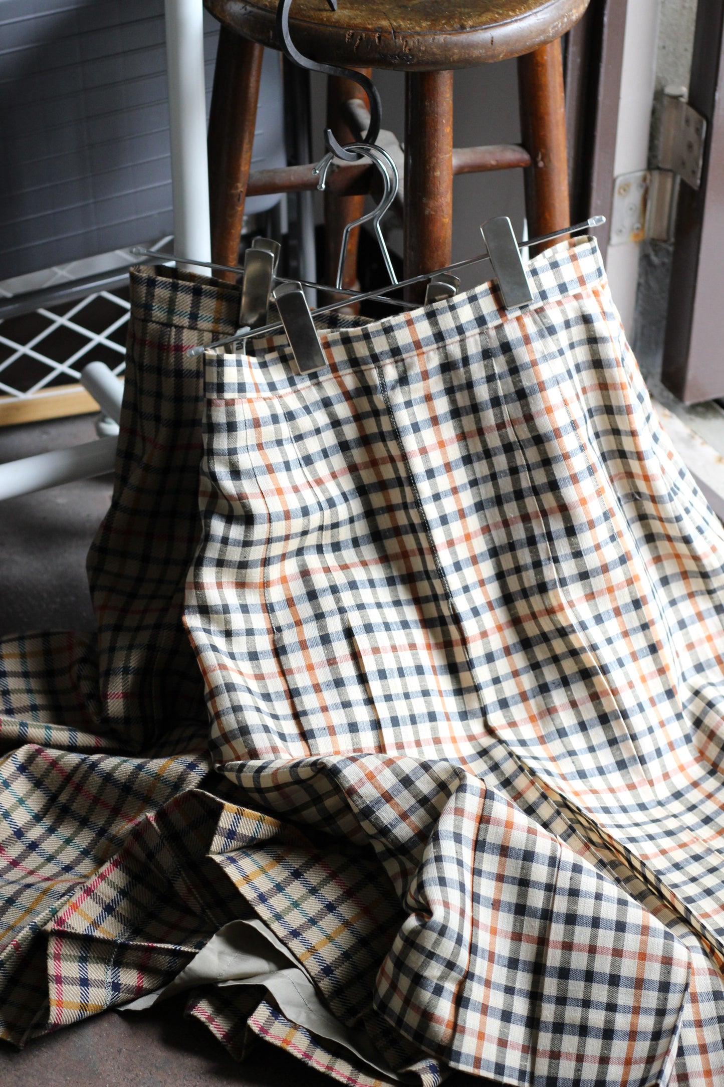 Vinatge Daks Check Skirt x7点