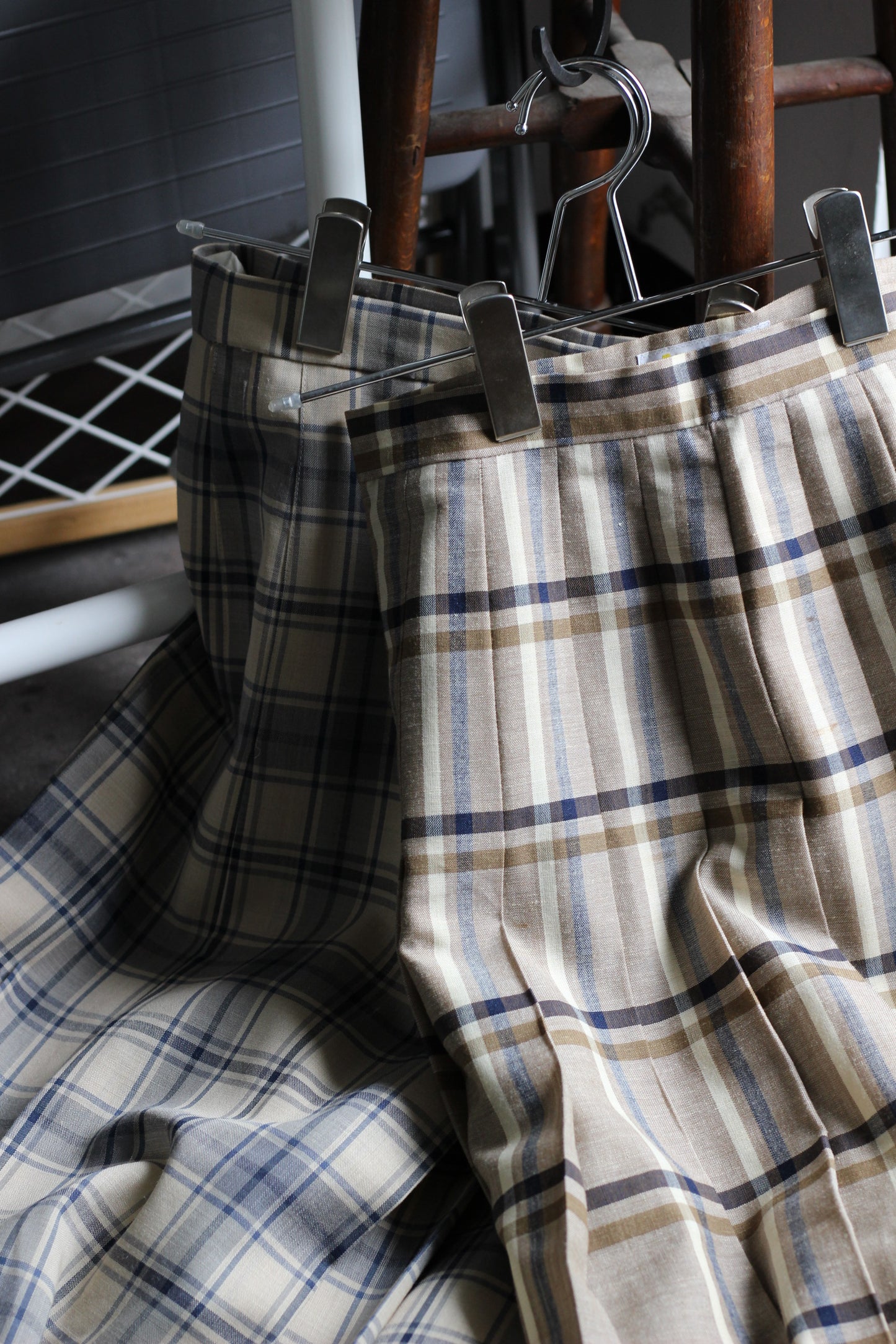 Vinatge Daks Check Skirt x7点