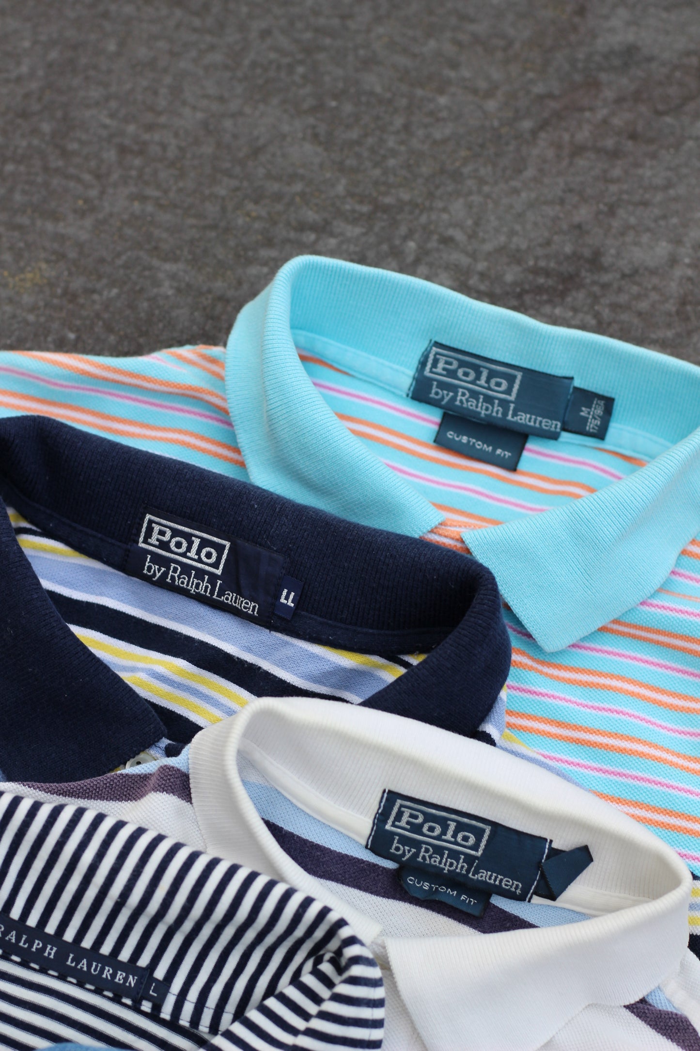 Ralph Lauren Striped Polo Shirt x8点