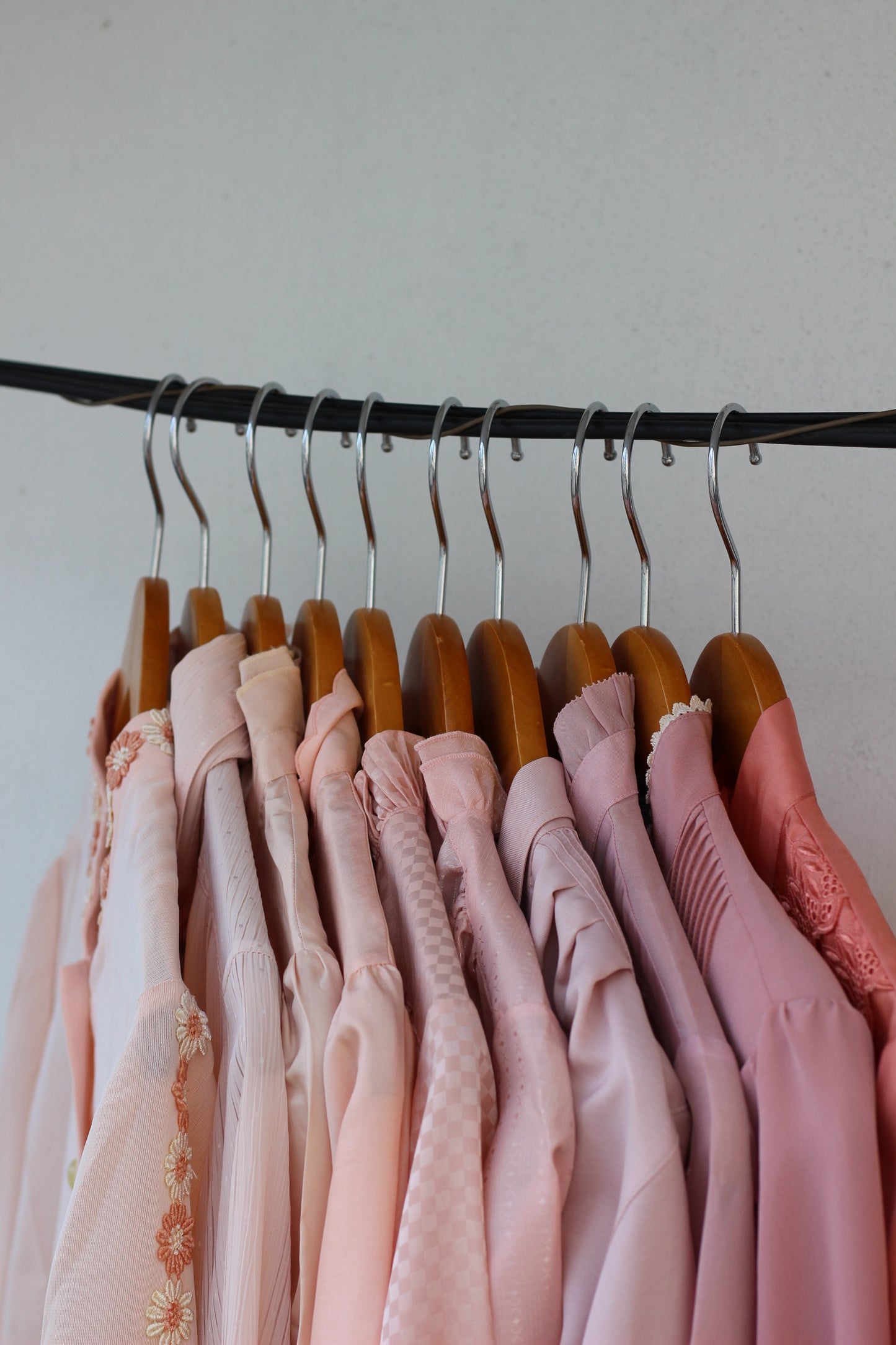 Vintage Pink Color Long Sleeve Blouse x10点