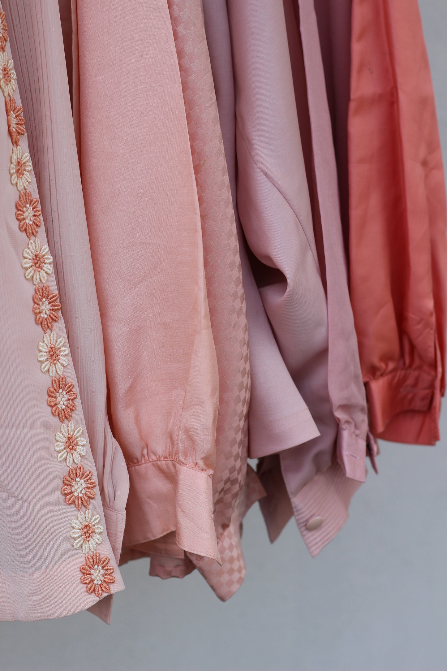 Vintage Pink Color Long Sleeve Blouse x10点