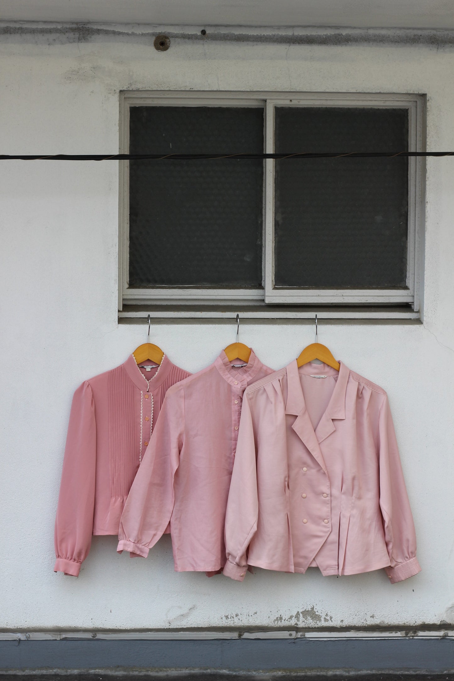 Vintage Pink Color Long Sleeve Blouse x10点