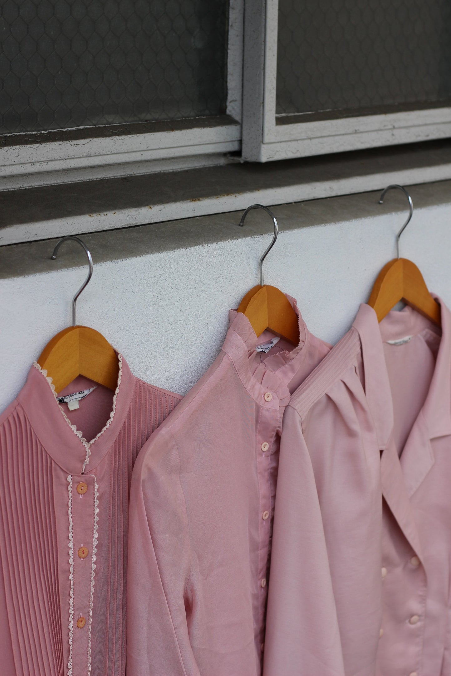 Vintage Pink Color Long Sleeve Blouse x10点