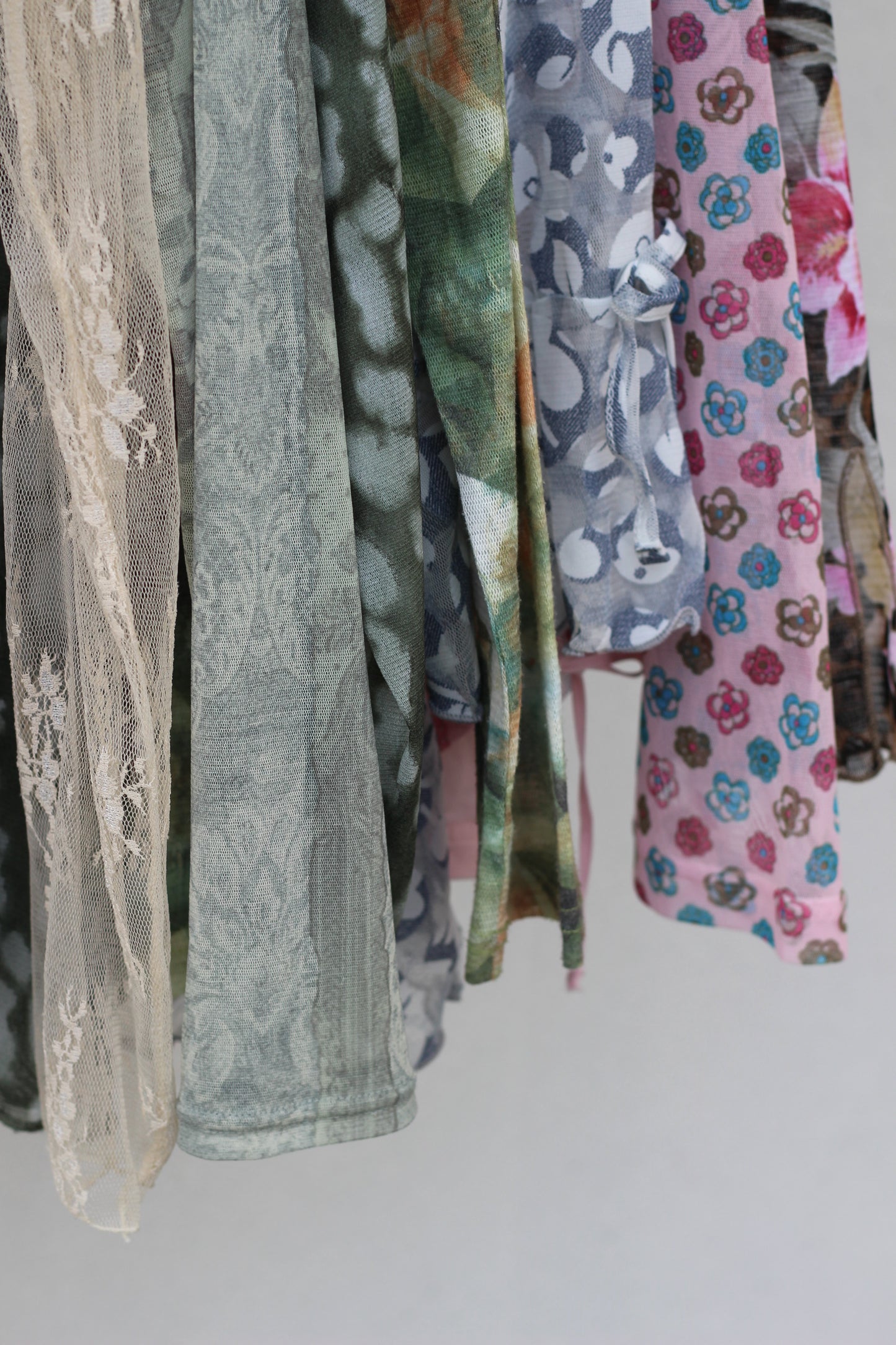 Vintage Design Sheer Tops x7点