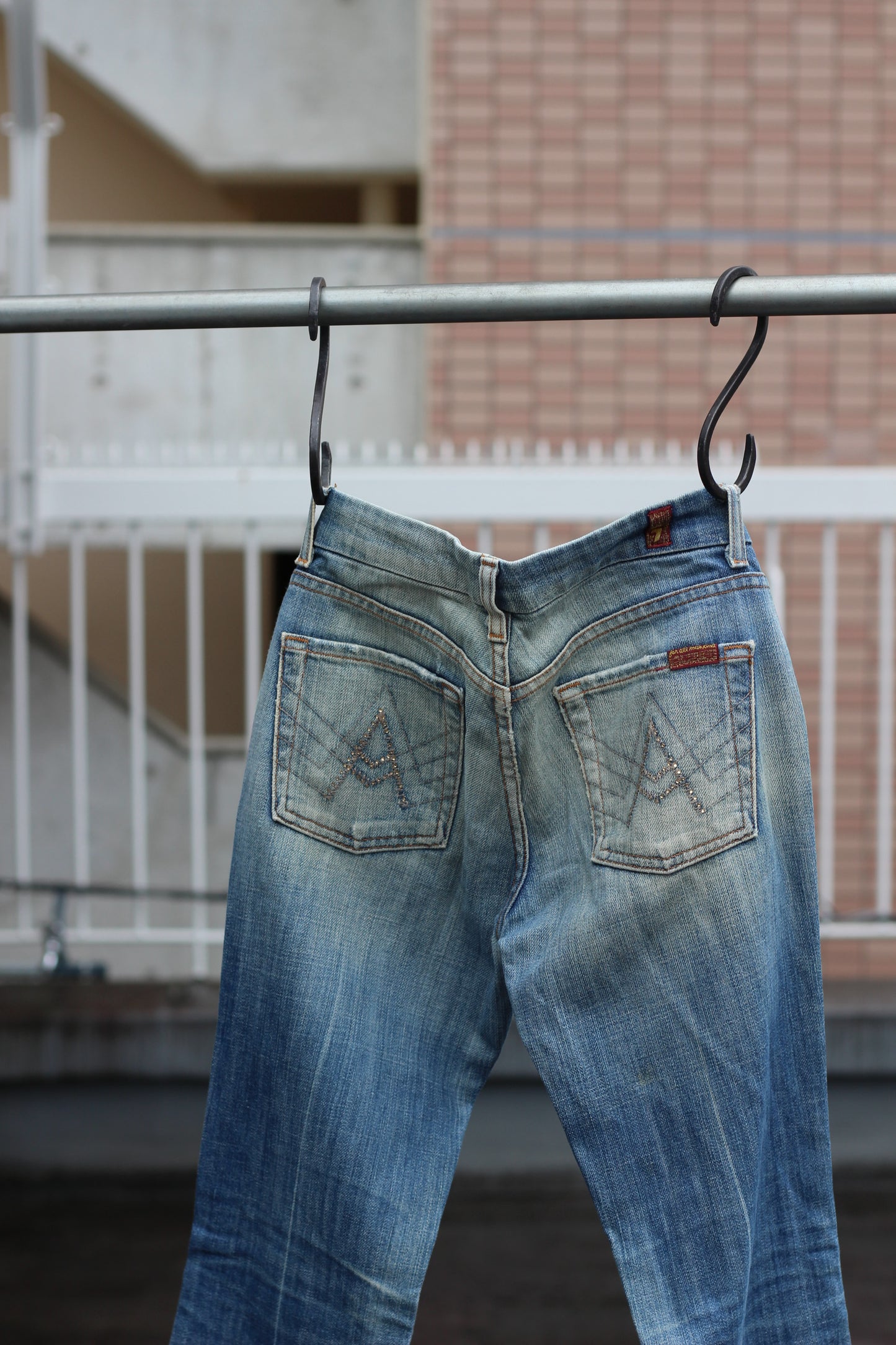 Y2K Style flare Denim Pants x2点