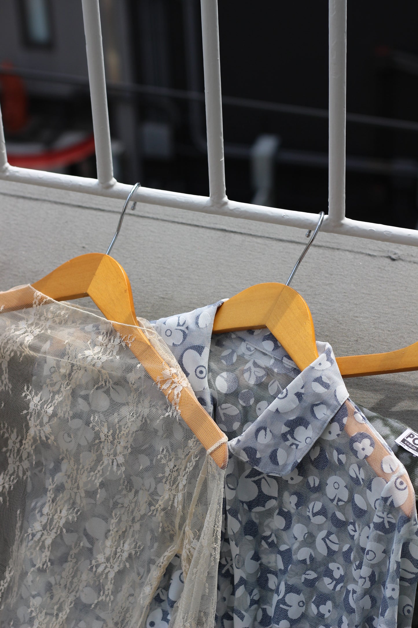 Vintage Design Sheer Tops x7点