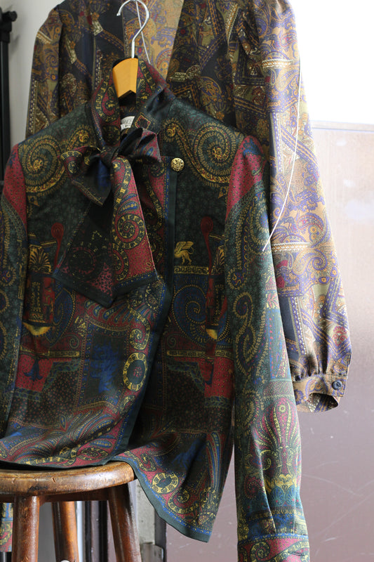 Vintage Design Long Sleeve Blouse x3点