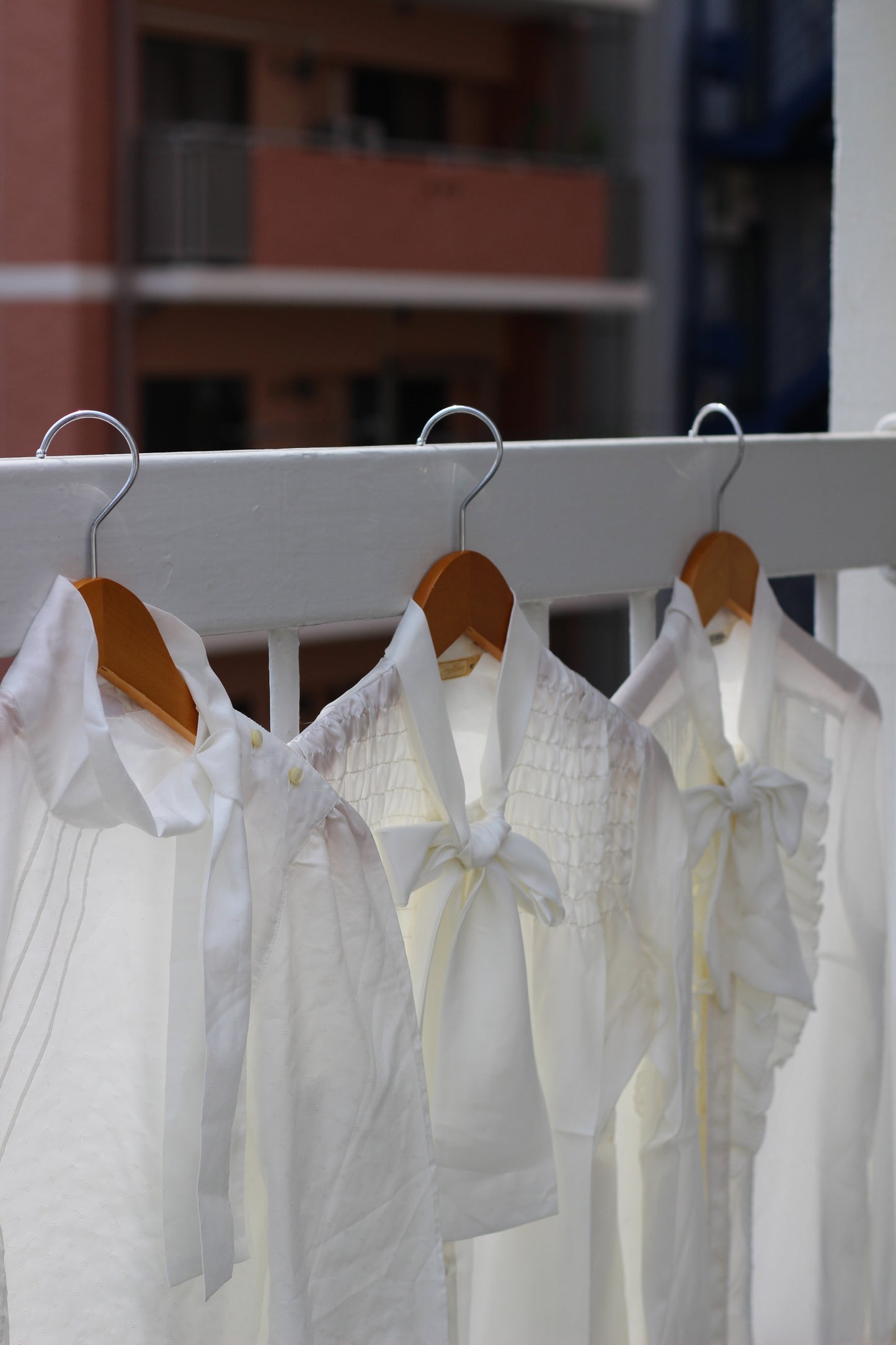 Vintage Ribbon White Long Sleeve Blouse x9点