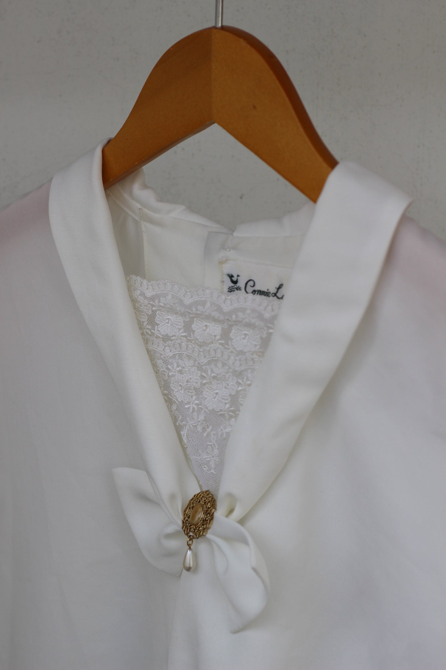 Vintage Ribbon White Long Sleeve Blouse x9点
