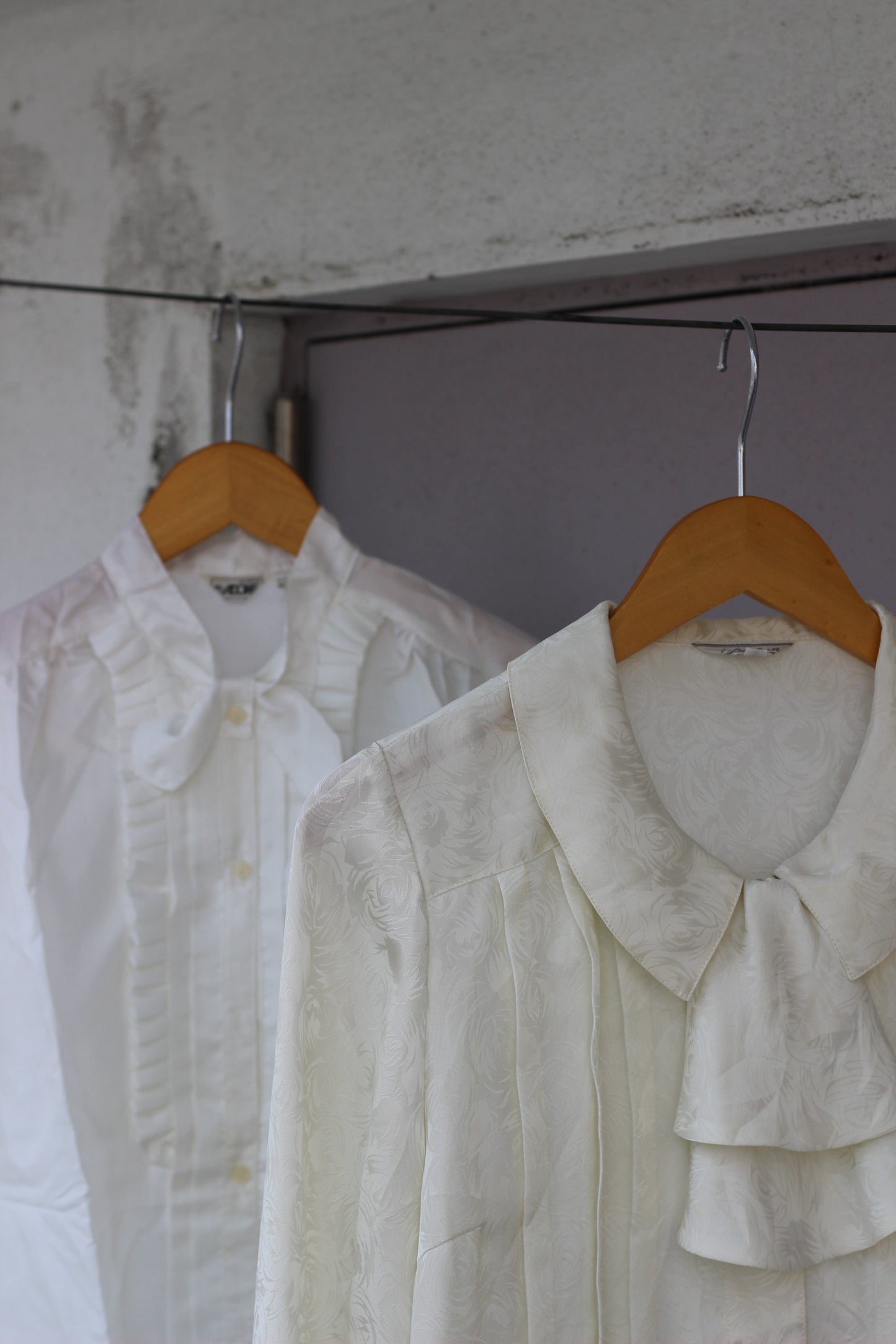 Vintage Ribbon White Long Sleeve Blouse x9点