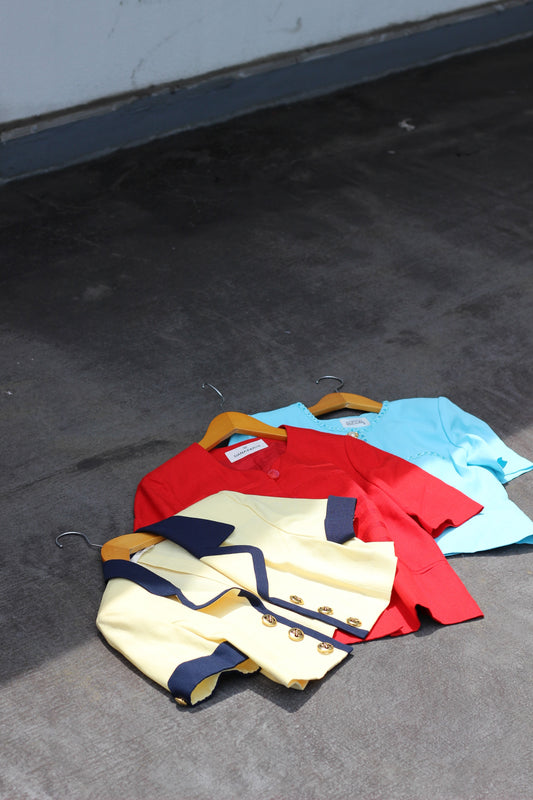 Vintage Design Short Sleeve Jacket x7点