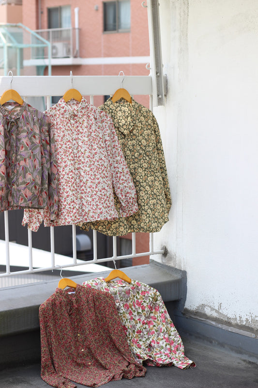 Vintage Flower Long Sleeve Blouse x10点